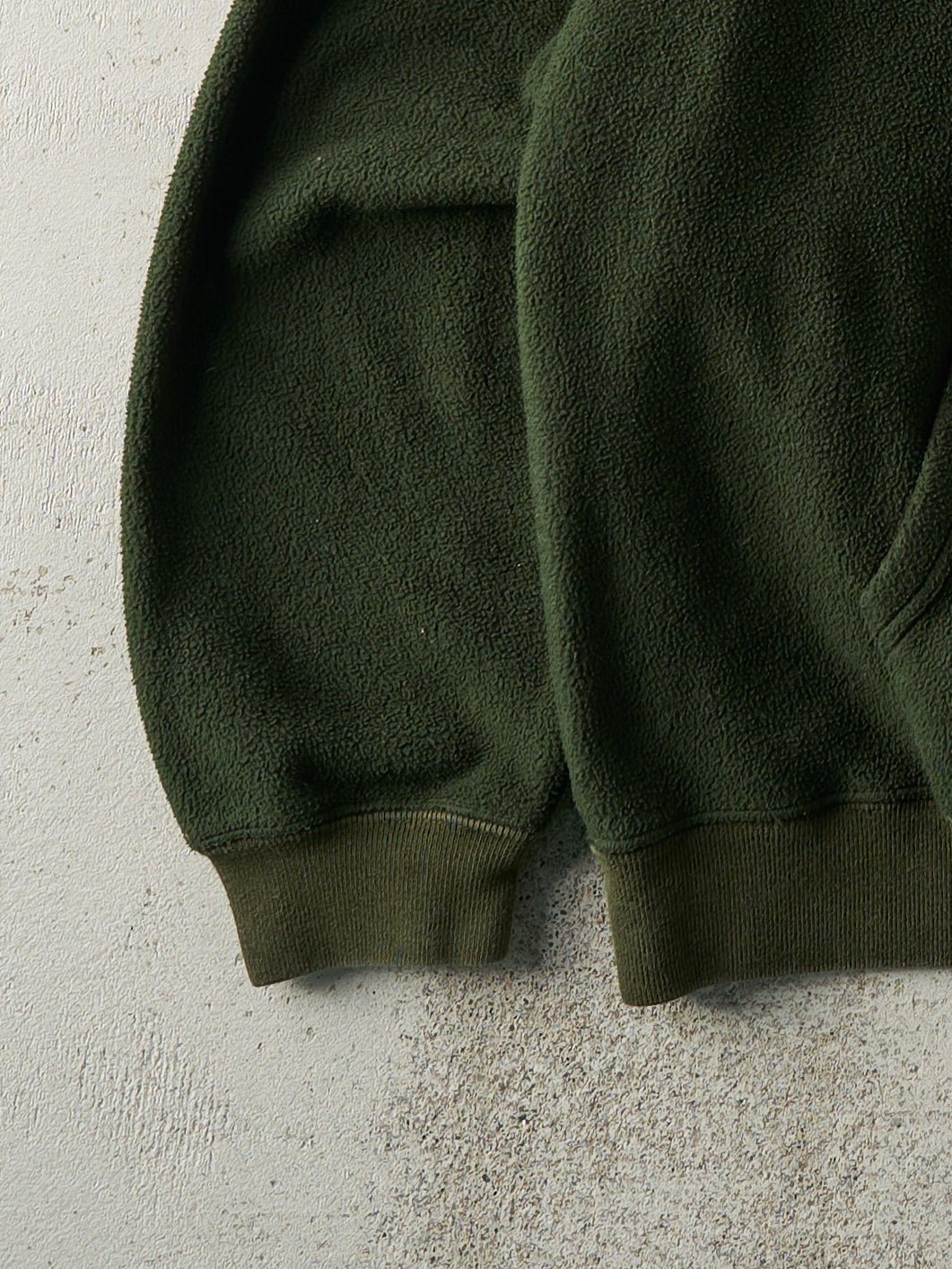 Vintage Y2K Forest Green Gap Fleece Hoodie (L)