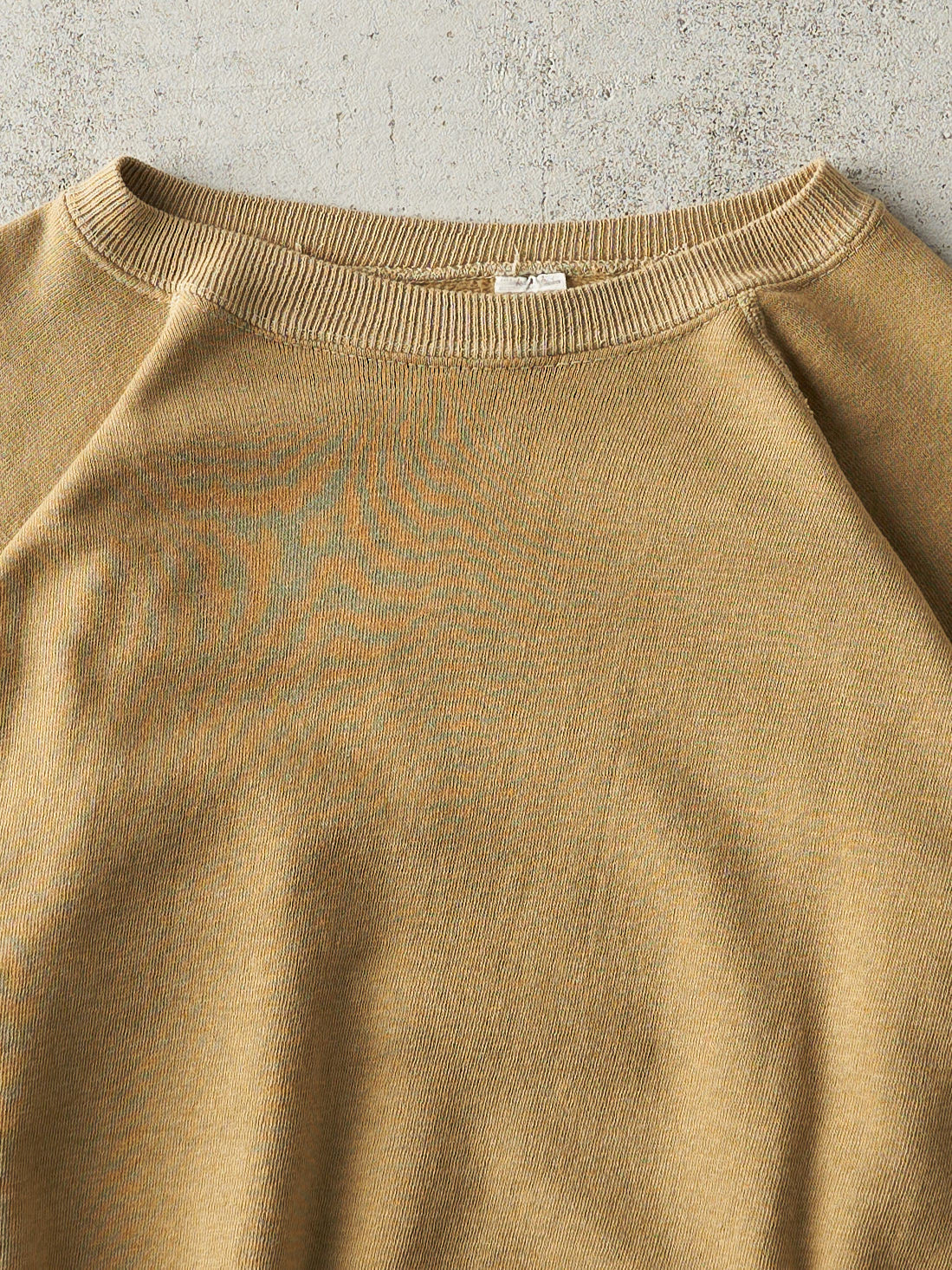 Vintage 80s Beige Blank Boxy Crewneck (M)