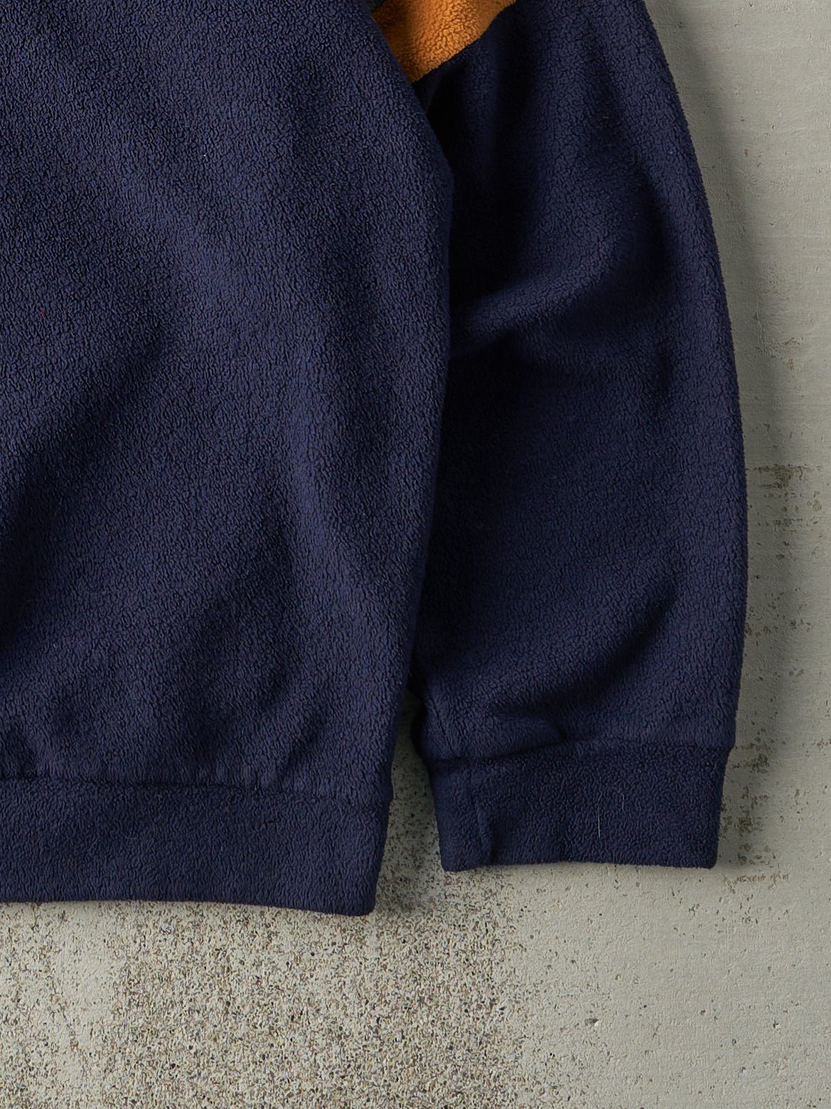 Vintage 90s Navy Blue Banff Boxy Fleece Sweater (XL)