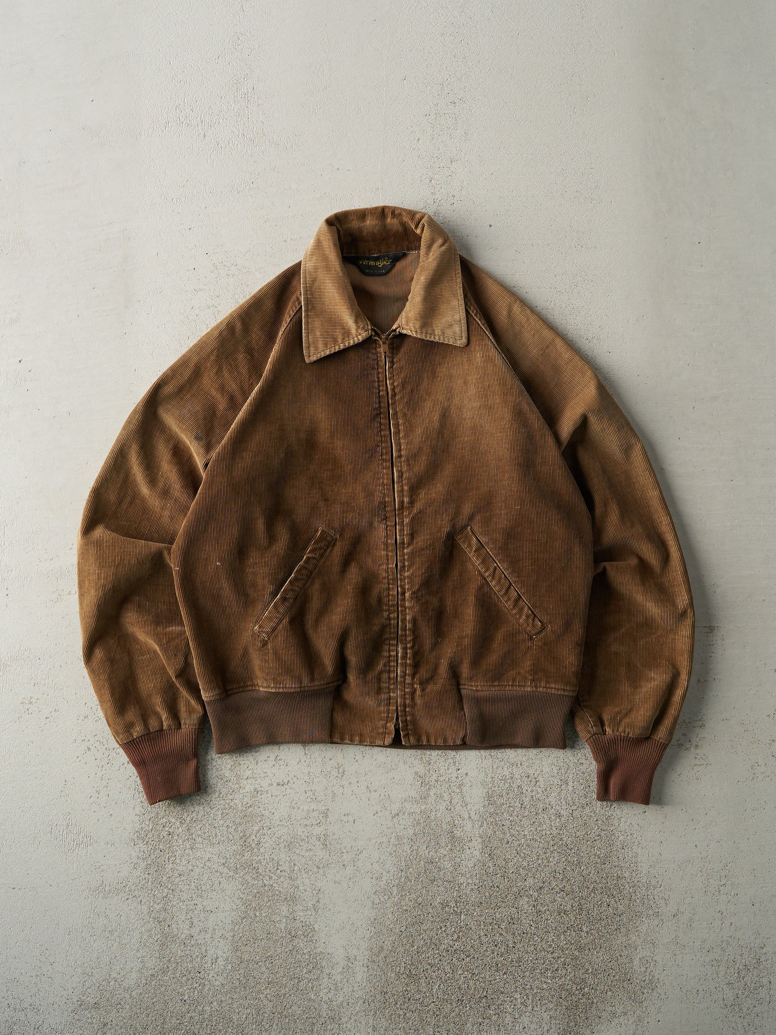 Vintage 70s Brown Wrangler Corduroy Work Jacket (S)