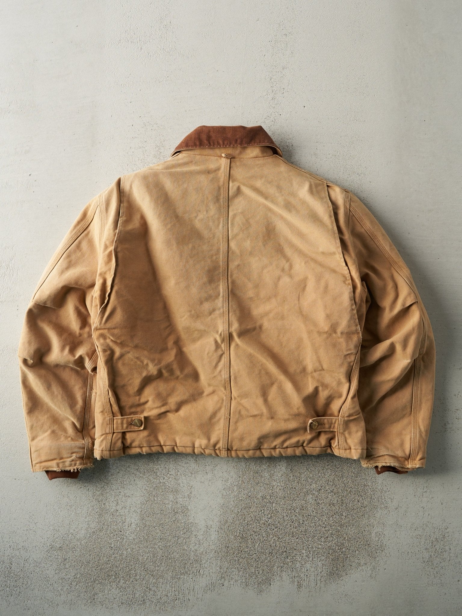 Vintage Y2K Beige Carhartt L Pocket Workwear Jacket (L)