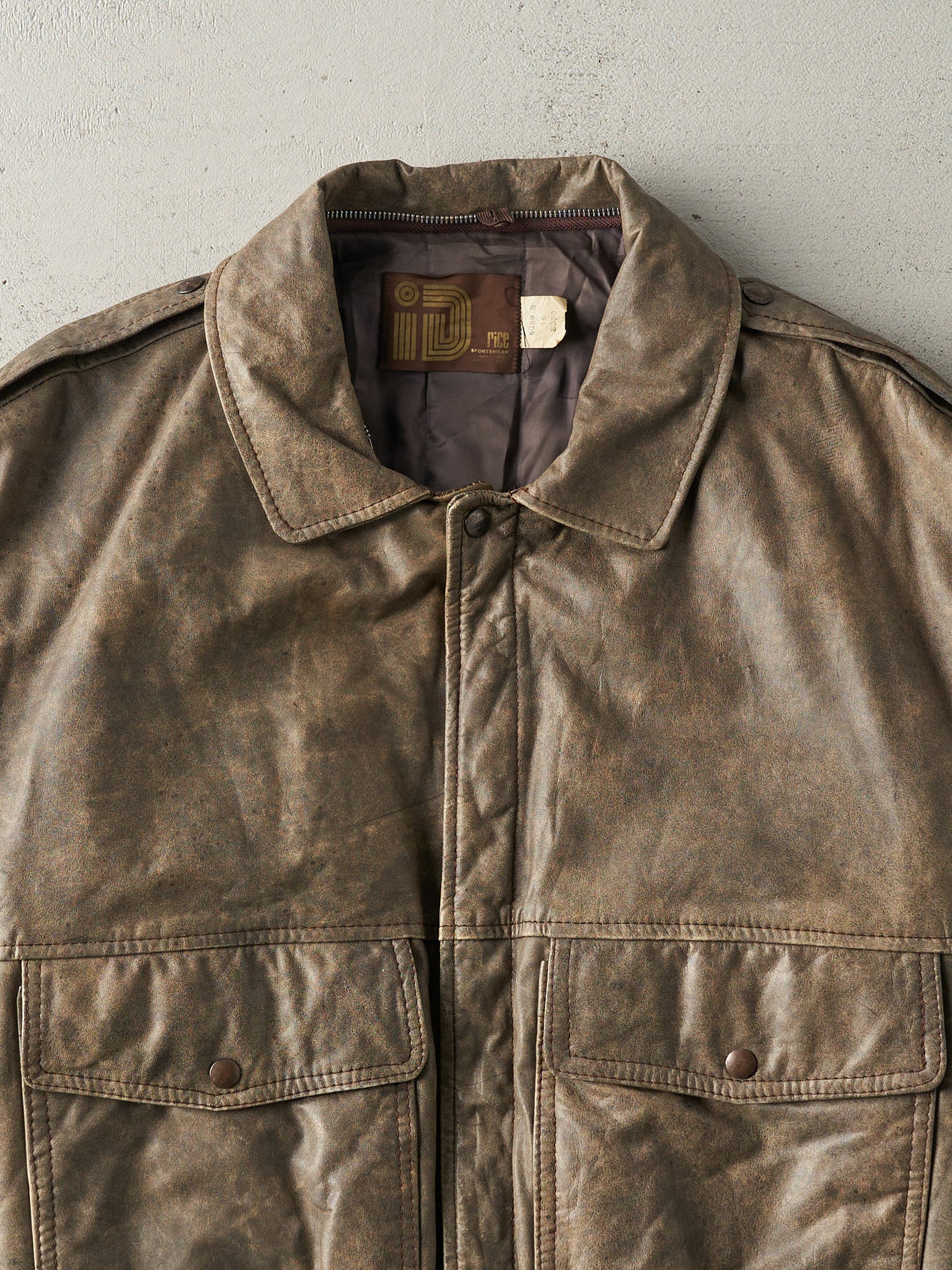 Vintage 90s Brown Soft Leather Jacket (M)