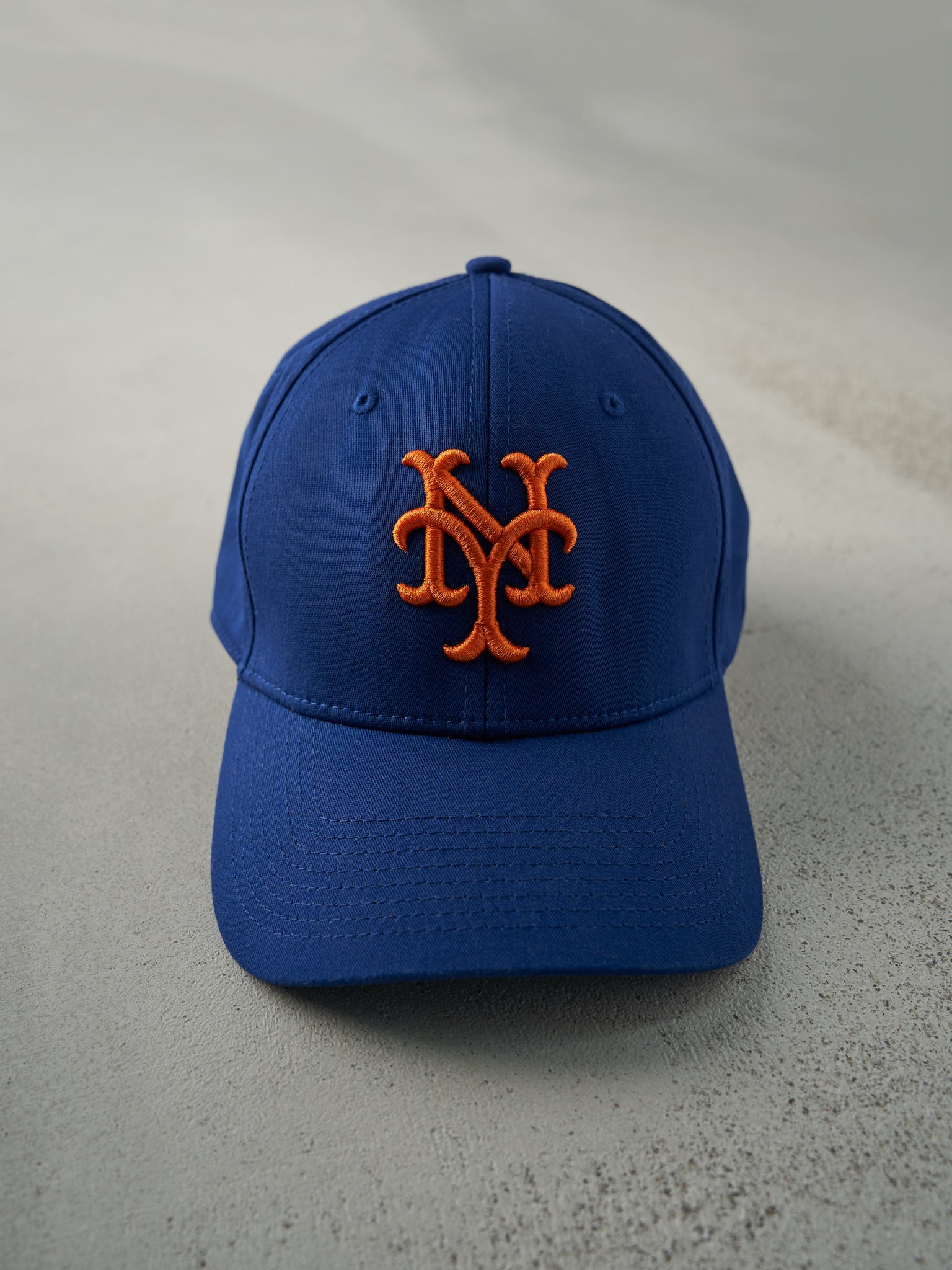 Vintage Y2K Blue Embroidered New York Mets Flex Fit Hat (M/L)