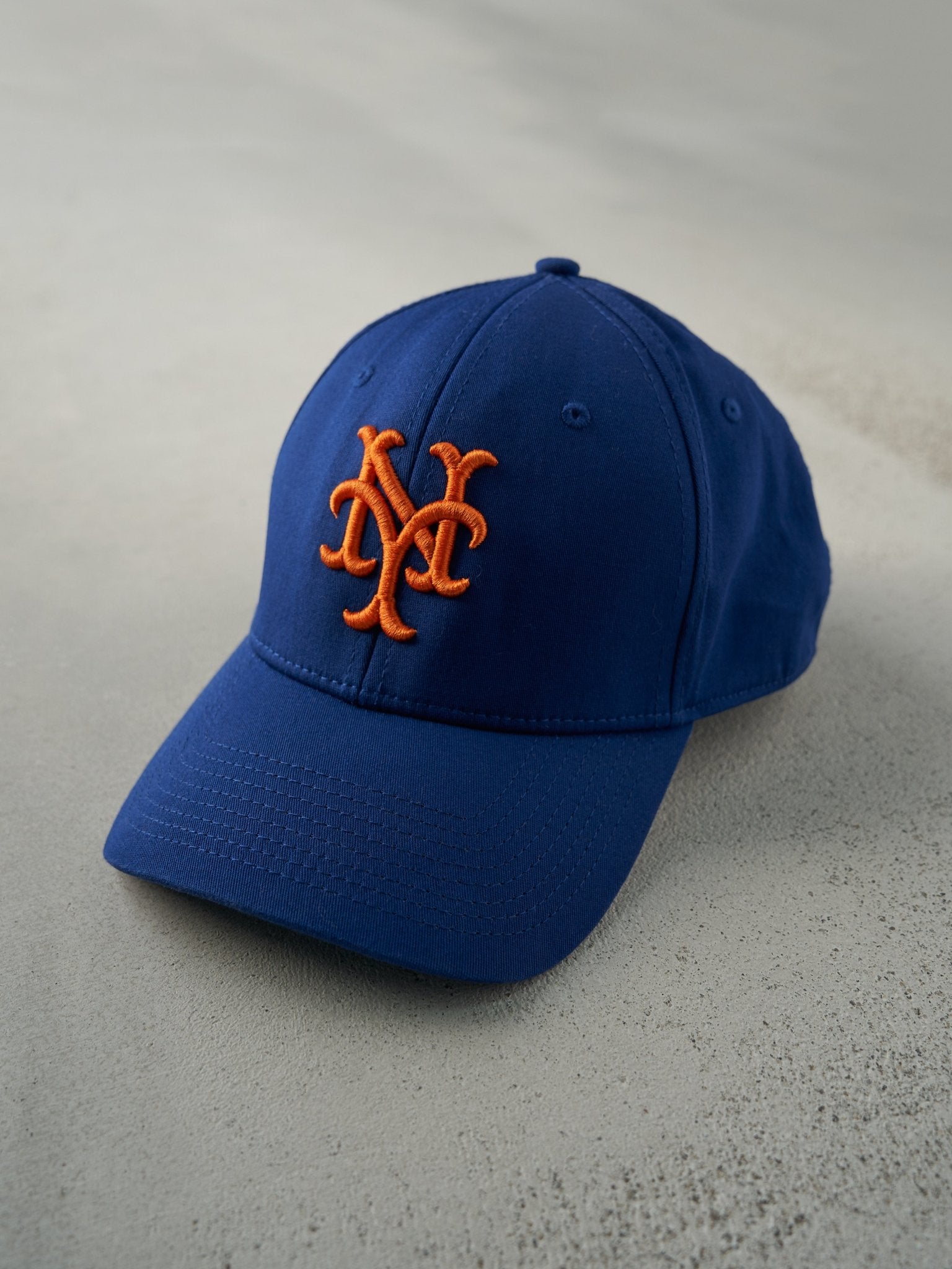 Vintage Y2K Blue Embroidered New York Mets Flex Fit Hat (M/L)