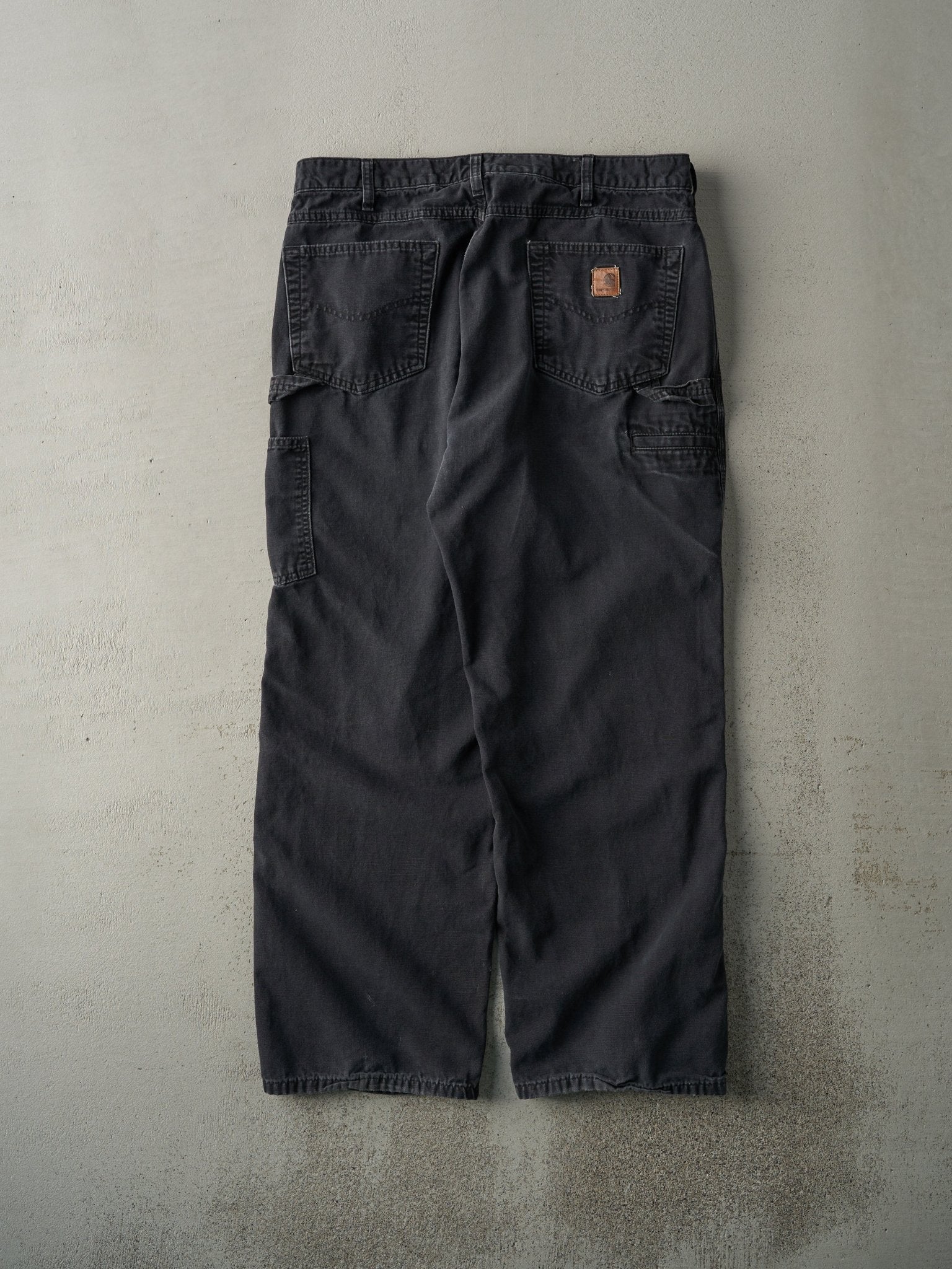 Vintage Y2K Black Loose Fit Carhartt Light Weight Carpenter Pants (35.5x30)