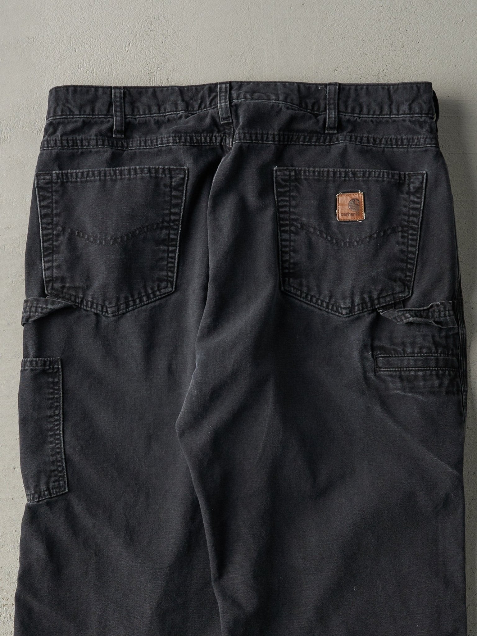Vintage Y2K Black Loose Fit Carhartt Light Weight Carpenter Pants (35.5x30)
