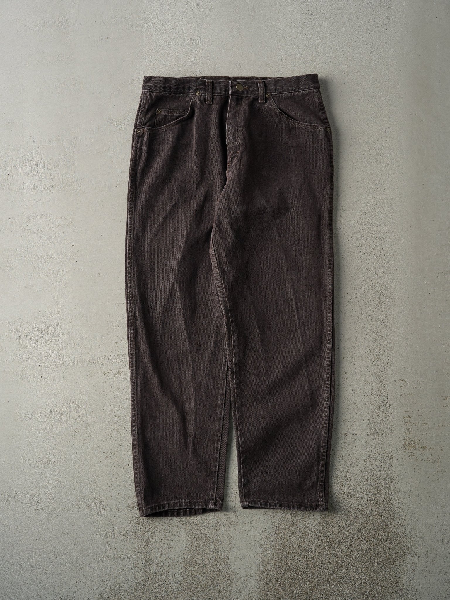 Vintage 90s Chocolate Brown Wrangler Denim Pants (32x29.5)