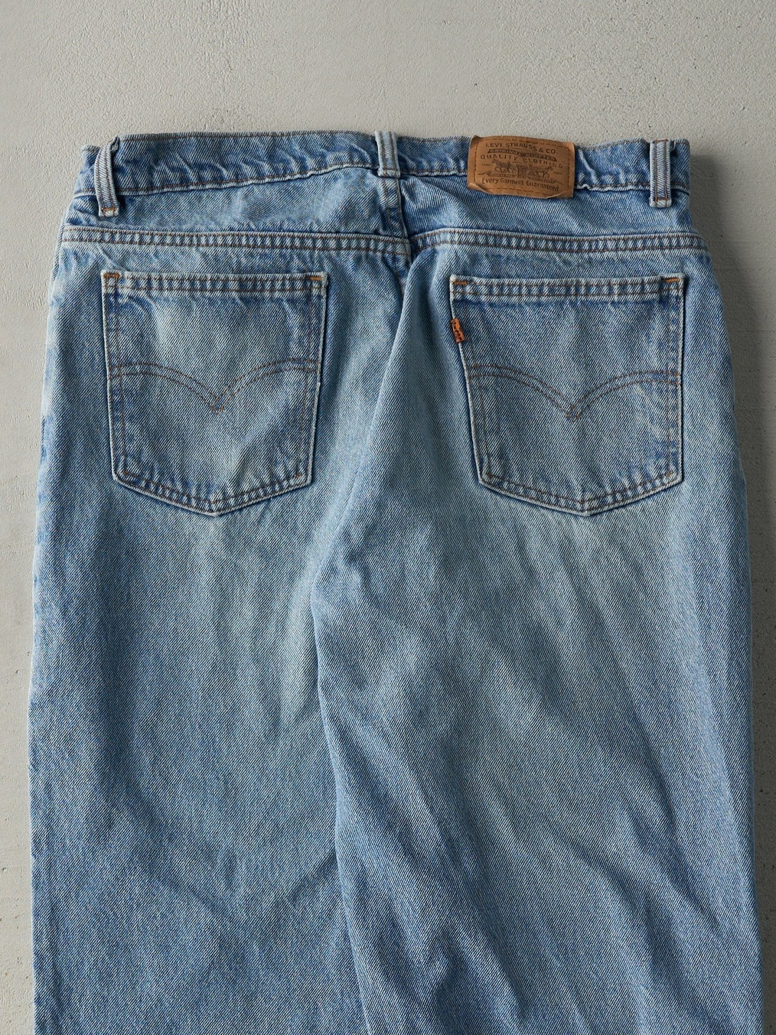 Vintage 80s Light Wash Levi's Orange Tab Jeans (33x28.5)