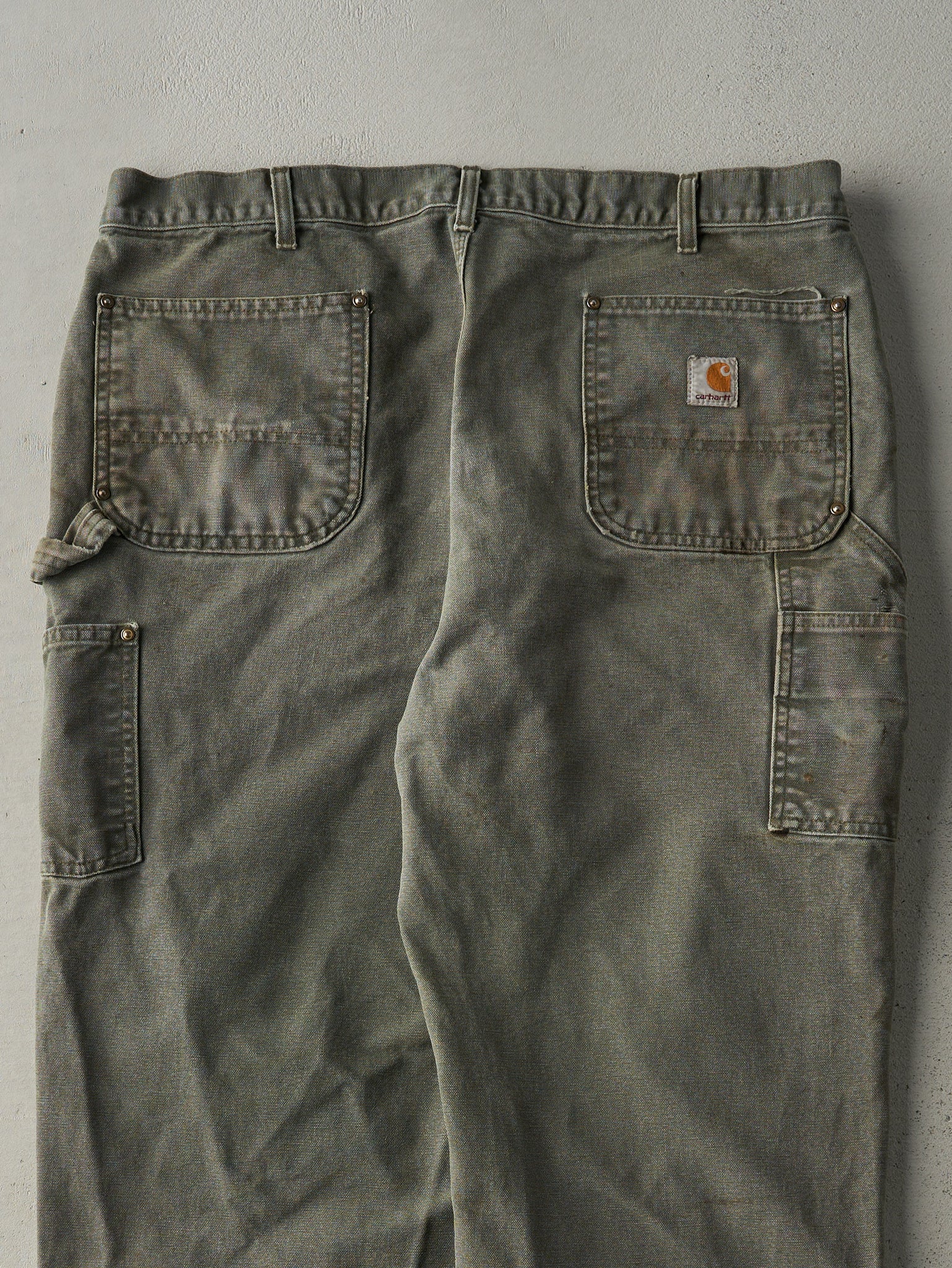 Vintage Y2K Green Carhartt Double Knee Carpenter Pants (38x31)