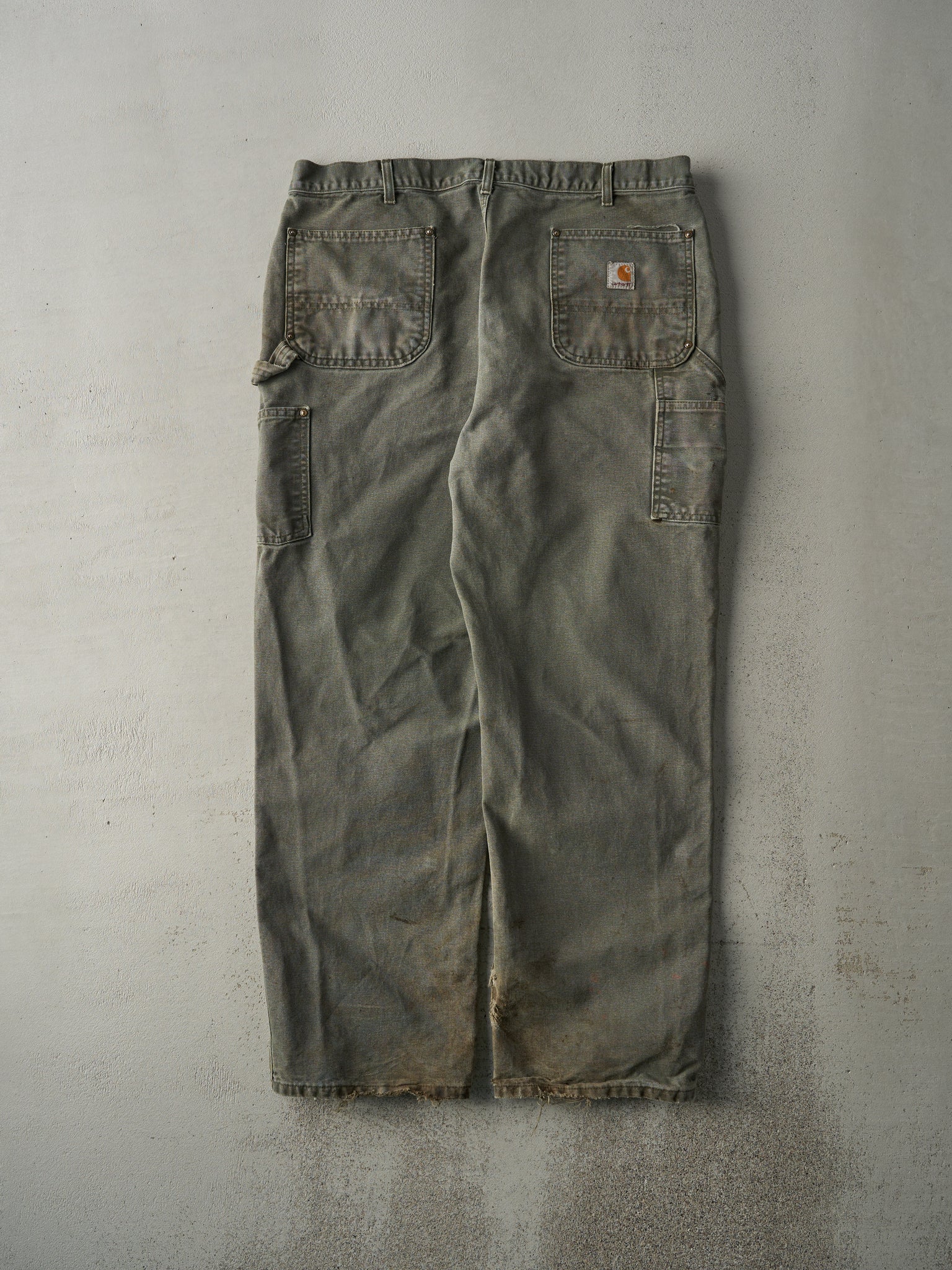 Vintage Y2K Green Carhartt Double Knee Carpenter Pants (38x31)