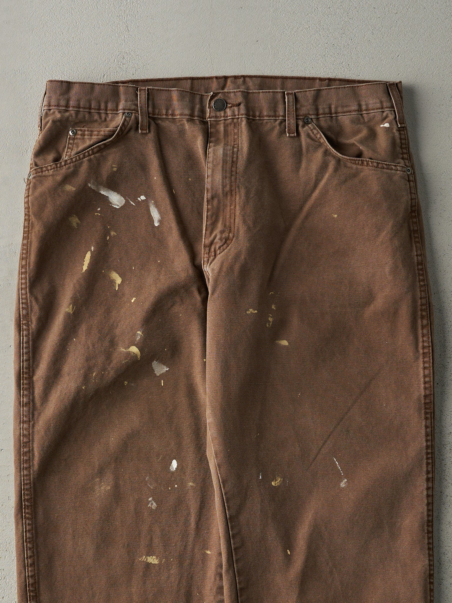 Vintage Y2K Faded Brown Dickies Work Pants (37x29.5)