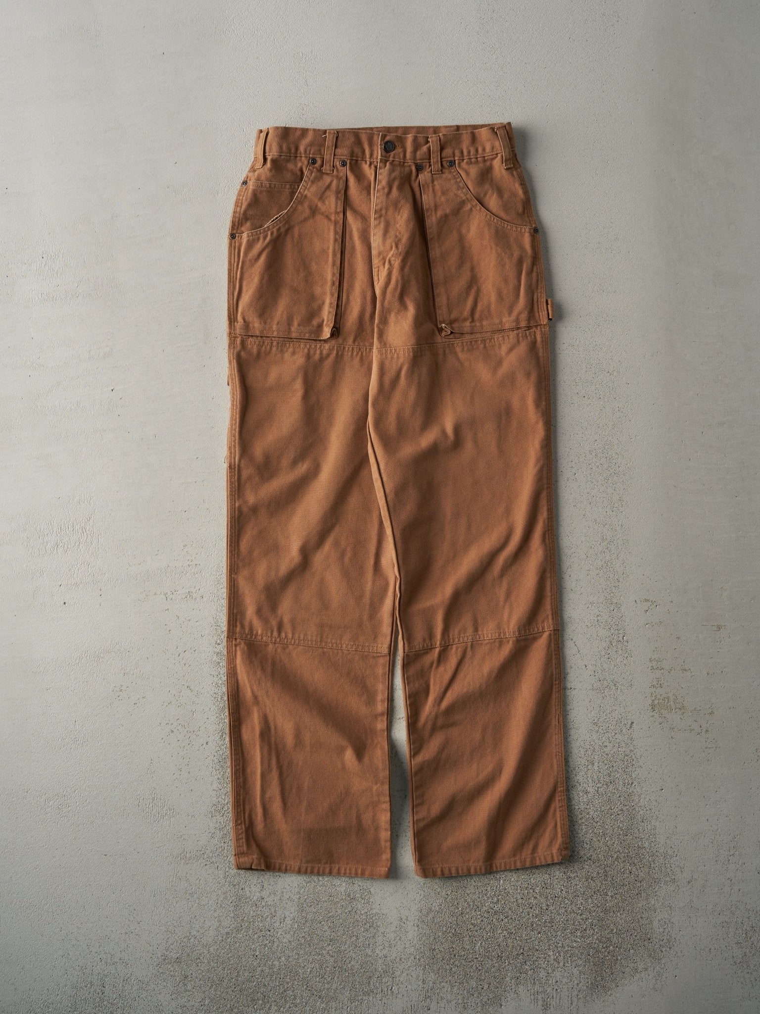 Vintage Y2K Camel Dickies Double Knee L Pocket Carpenter Pants (30x31.5)