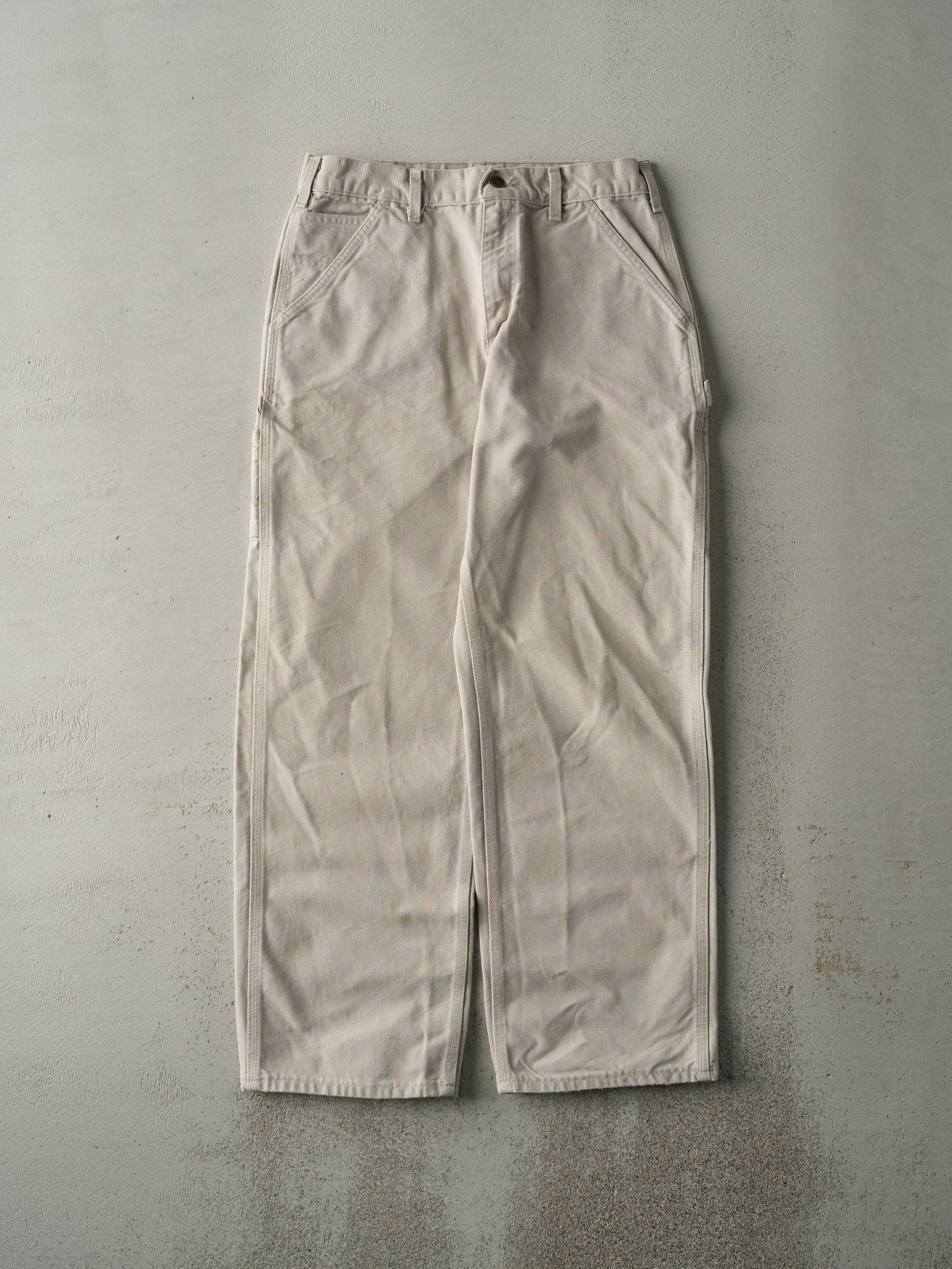 Vintage Y2K Beige Carhartt Carpenter Pants (30x29.5)