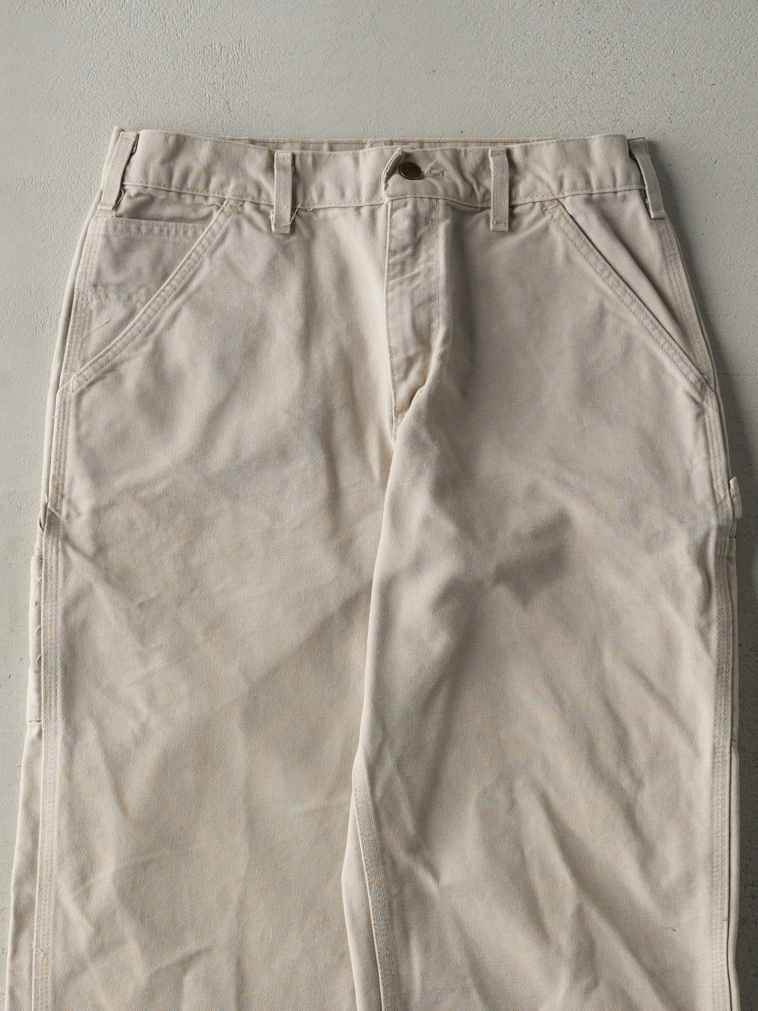 Vintage Y2K Beige Carhartt Carpenter Pants (30x29.5)