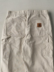 Vintage Y2K Beige Carhartt Carpenter Pants (30x29.5)