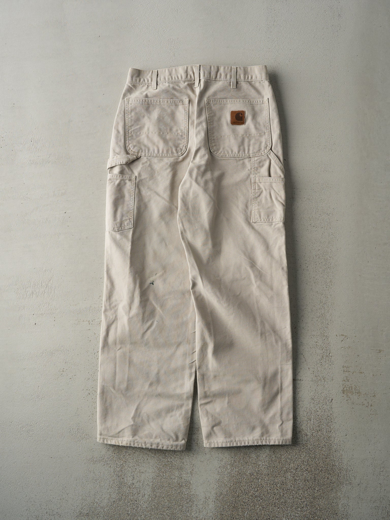 Vintage Y2K Beige Carhartt Carpenter Pants (30x29.5)