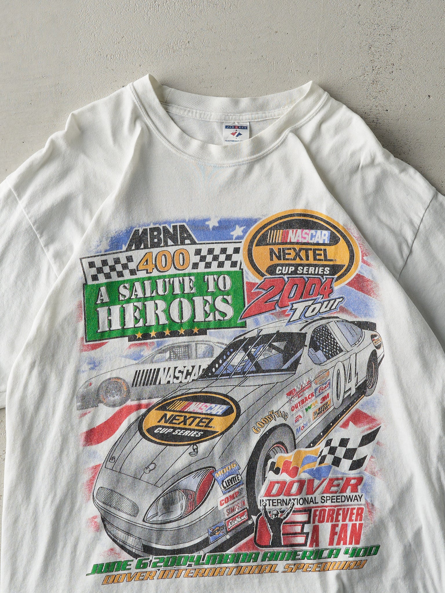 Vintage 04' White Nascar Nextel Cup Series Tee (M/L)