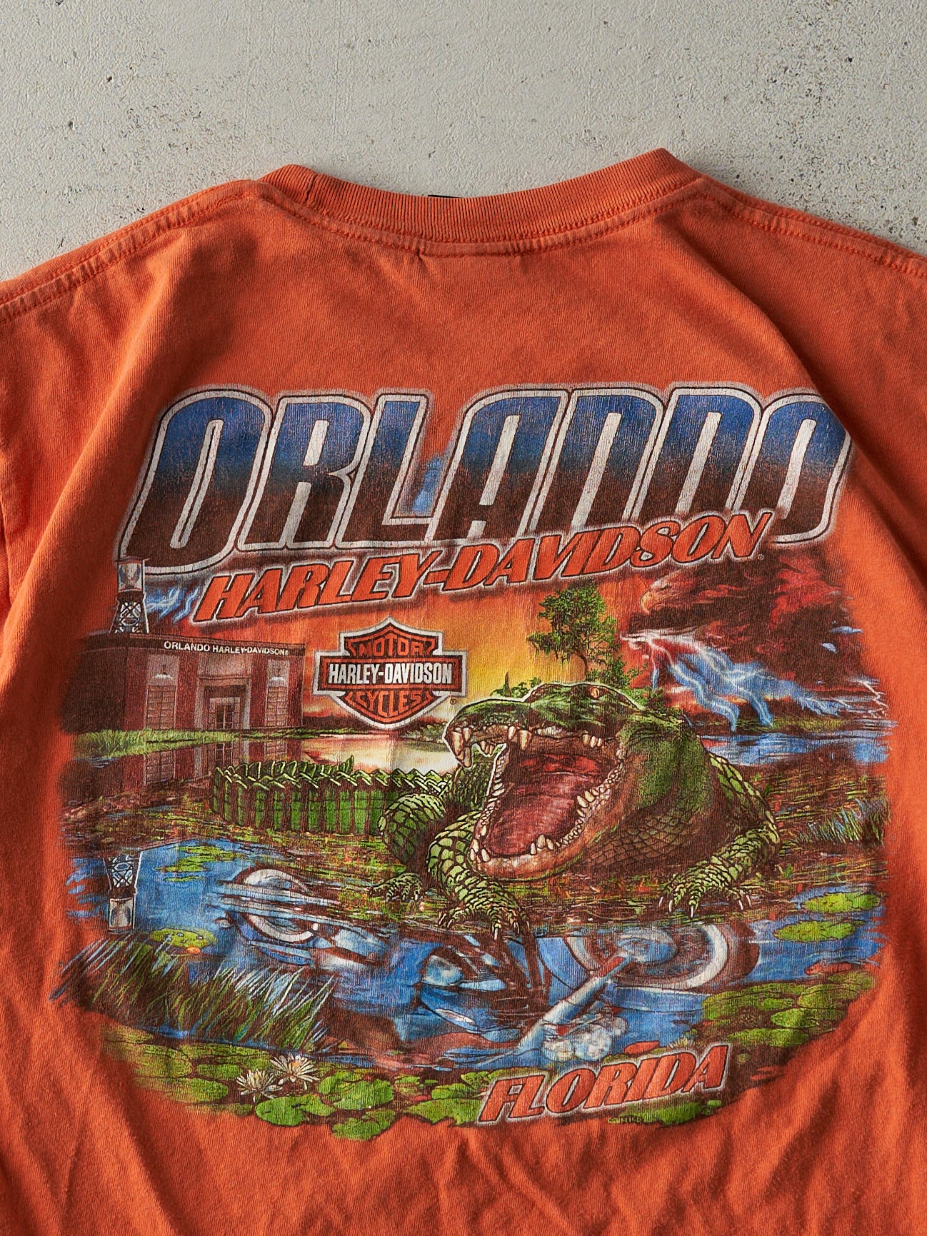 14' Orange Orlando Florida Harley Davidson Tee (M)