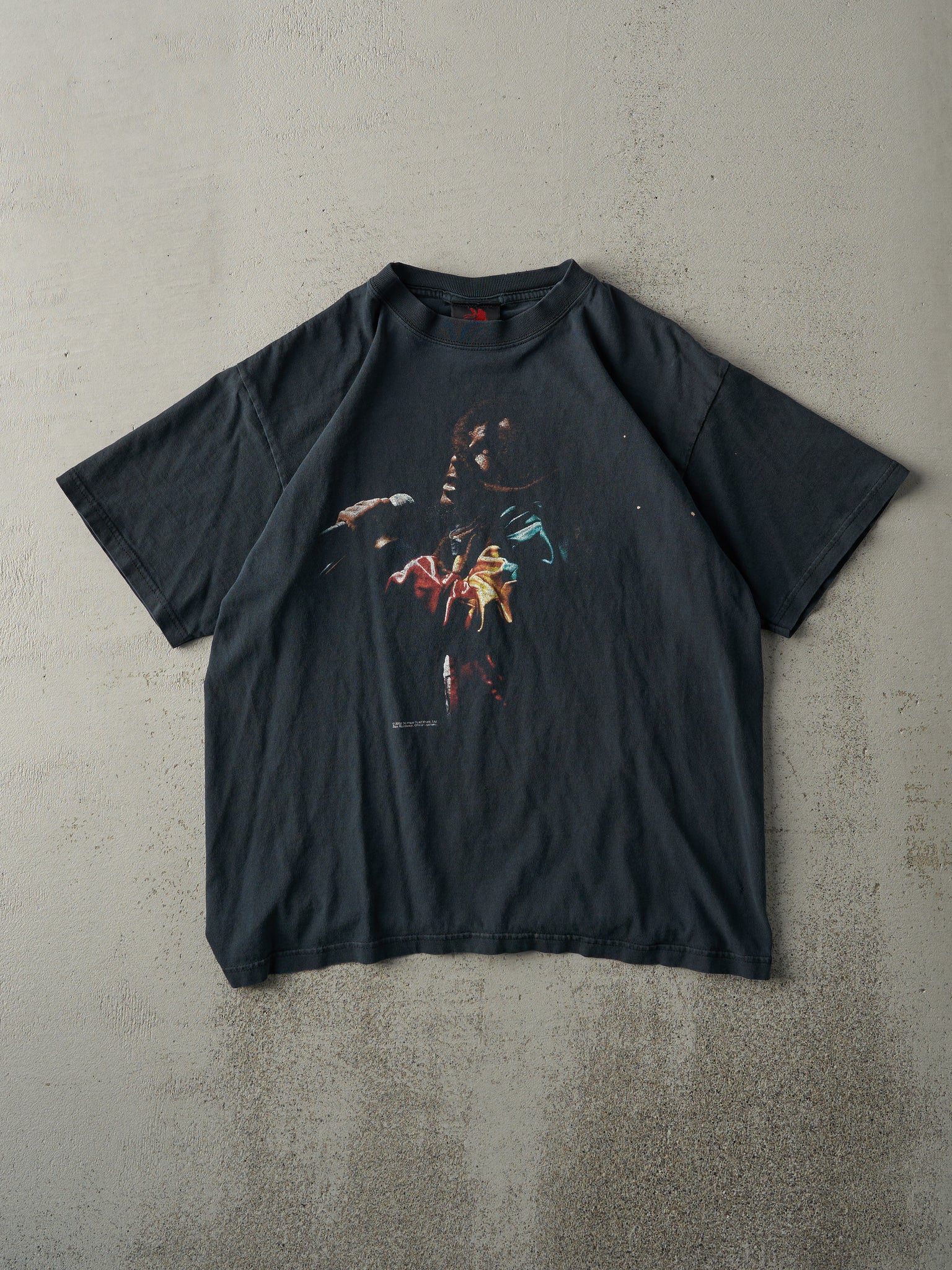 Vintage 02' Faded Black Bob Marley Tee (M)