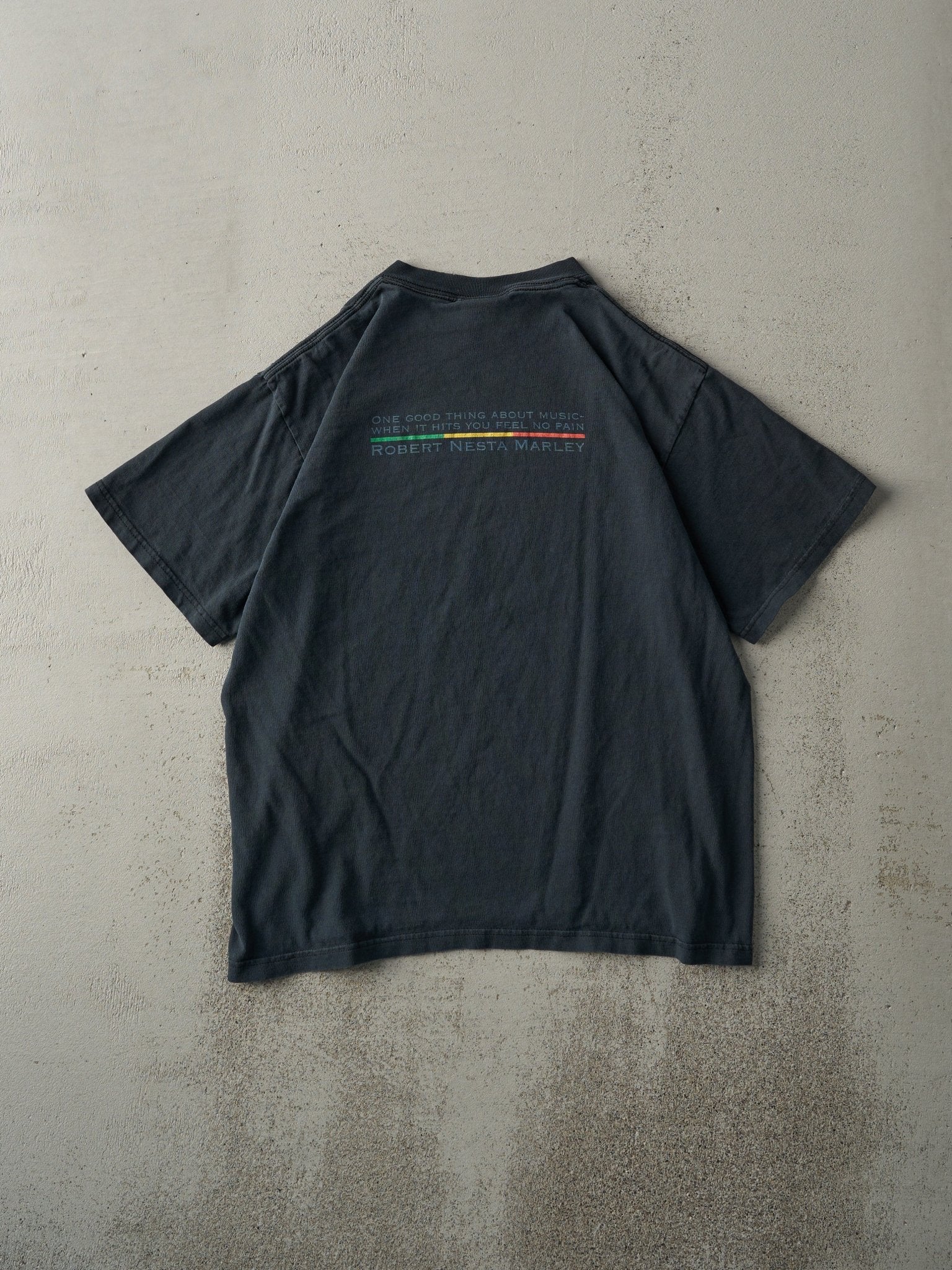 Vintage 02' Faded Black Bob Marley Tee (M)