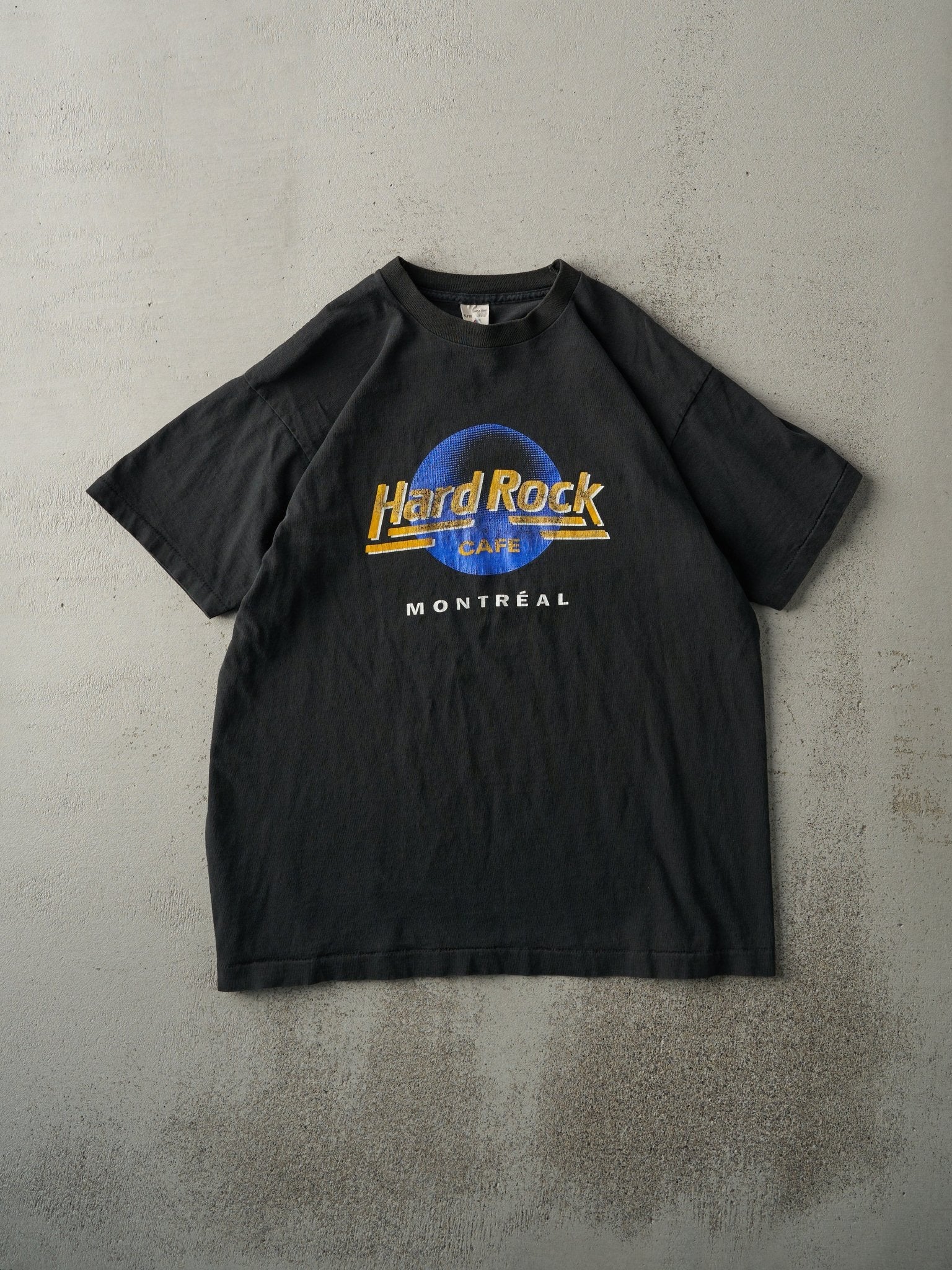 Vintage 90s Black Hard Rock Cafe Montreal Single Stitch Tee (M)