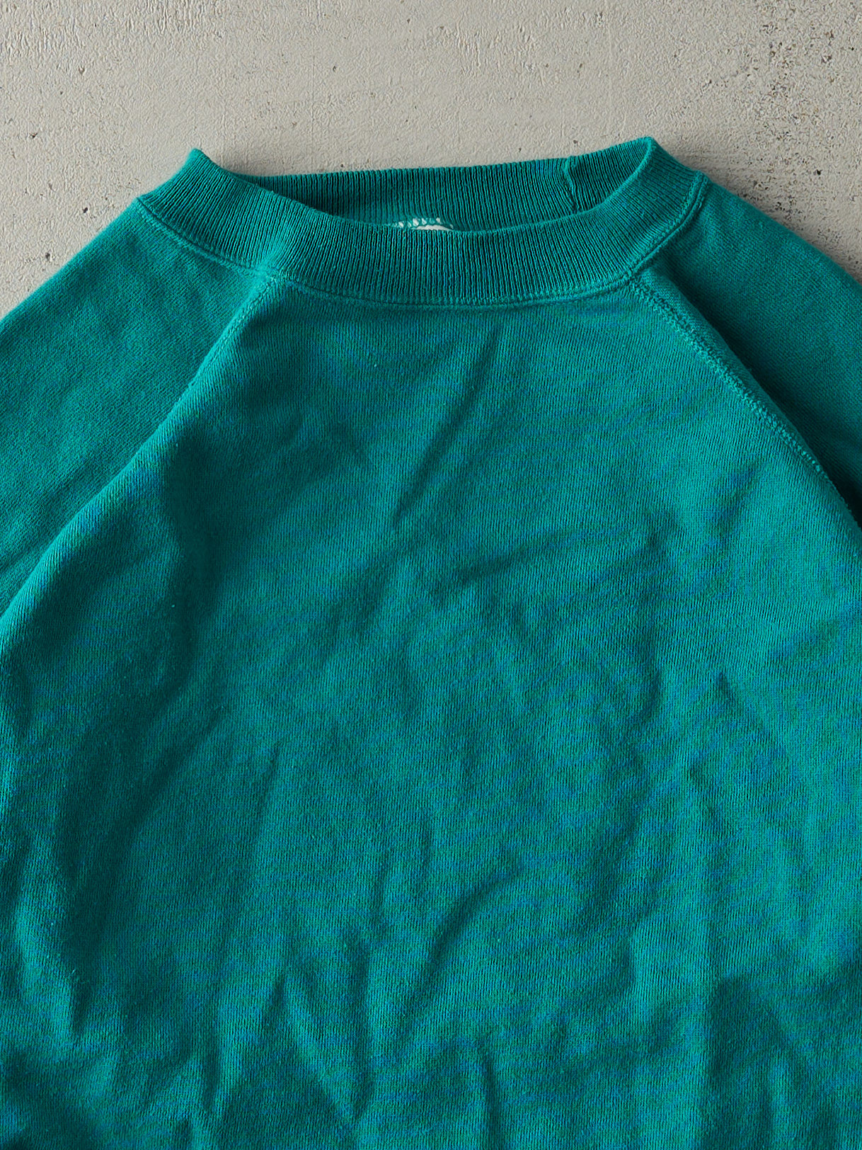 Vintage 80s Teal Blank Crewneck (M)