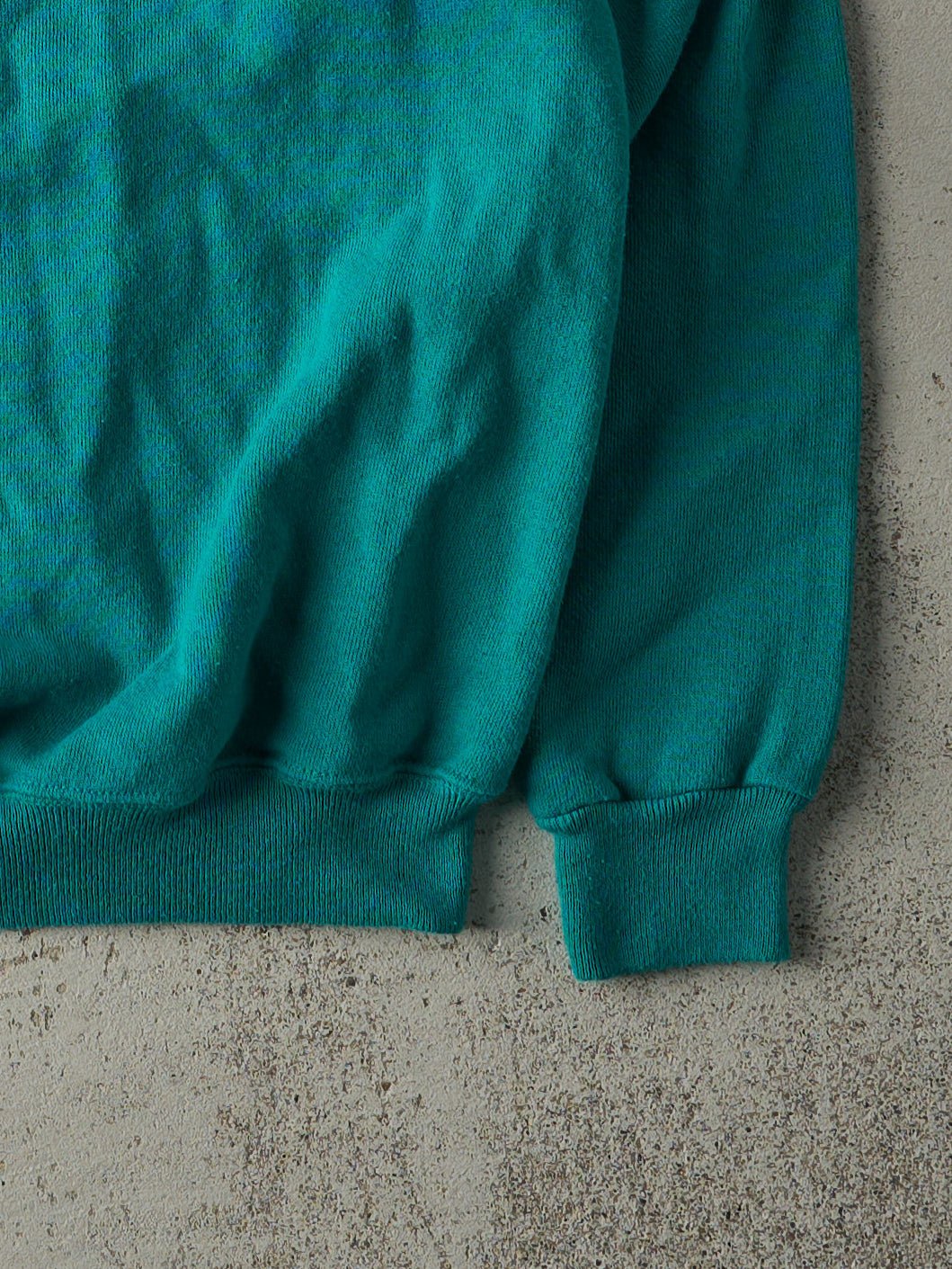 Vintage 80s Teal Blank Crewneck (M)