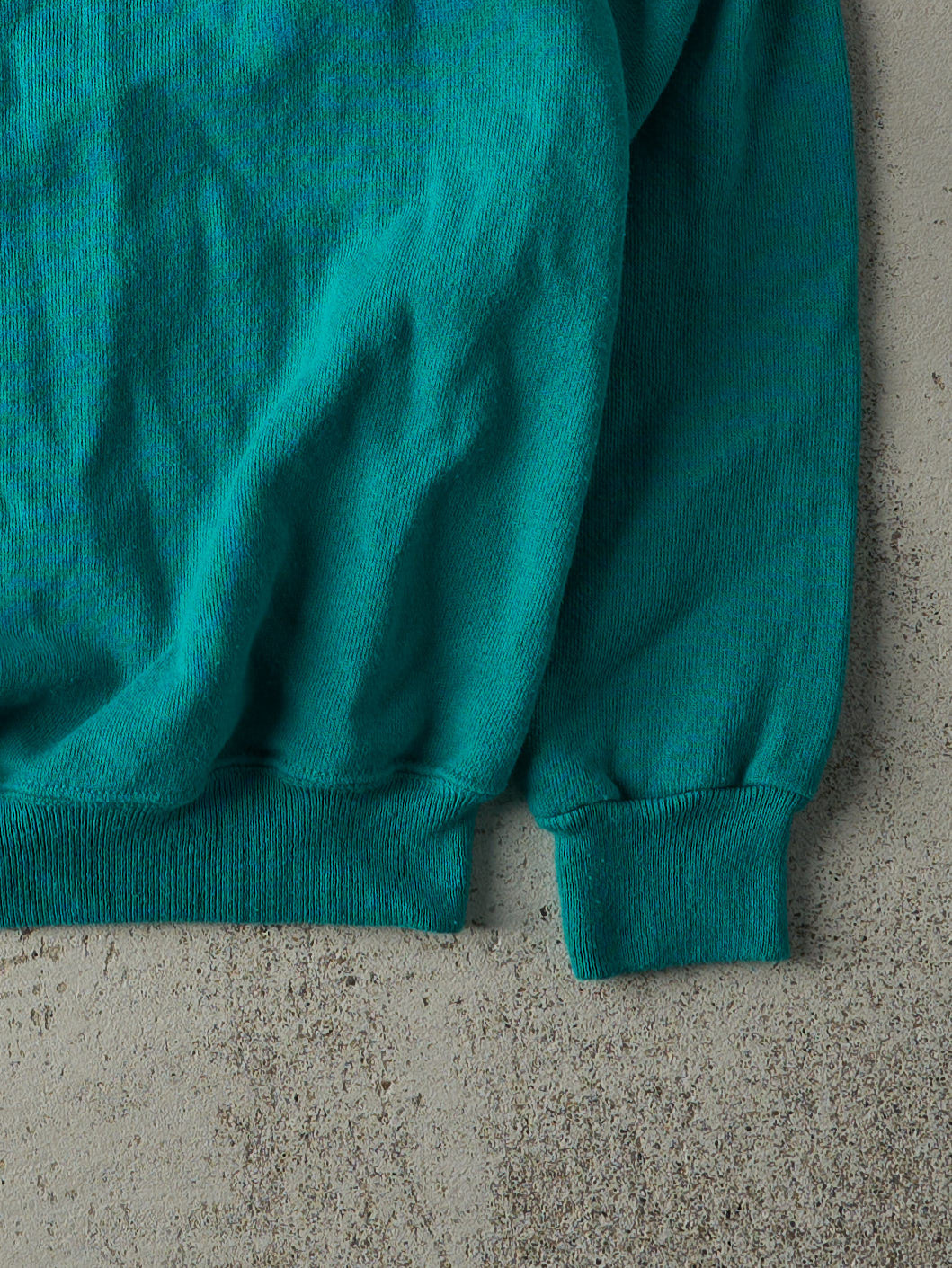 Vintage 80s Teal Blank Crewneck (M)