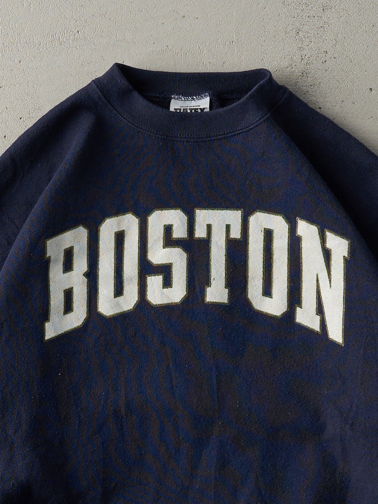 Vintage 90s Navy Blue Boston Crewneck (L)