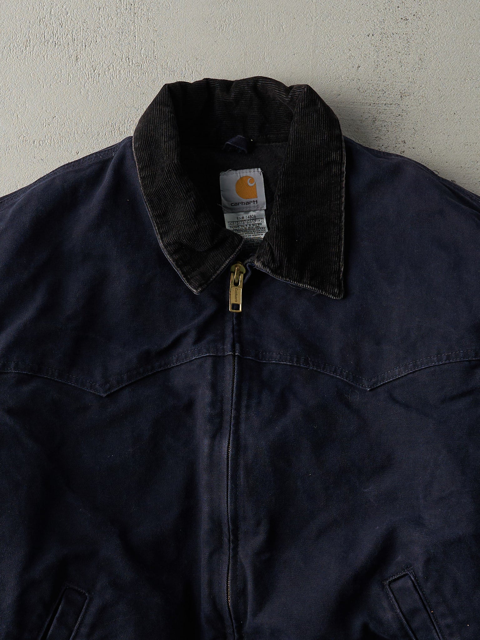 Vintage Y2K Navy Blue Carhartt Santa Fe Jacket (XL/XXL)