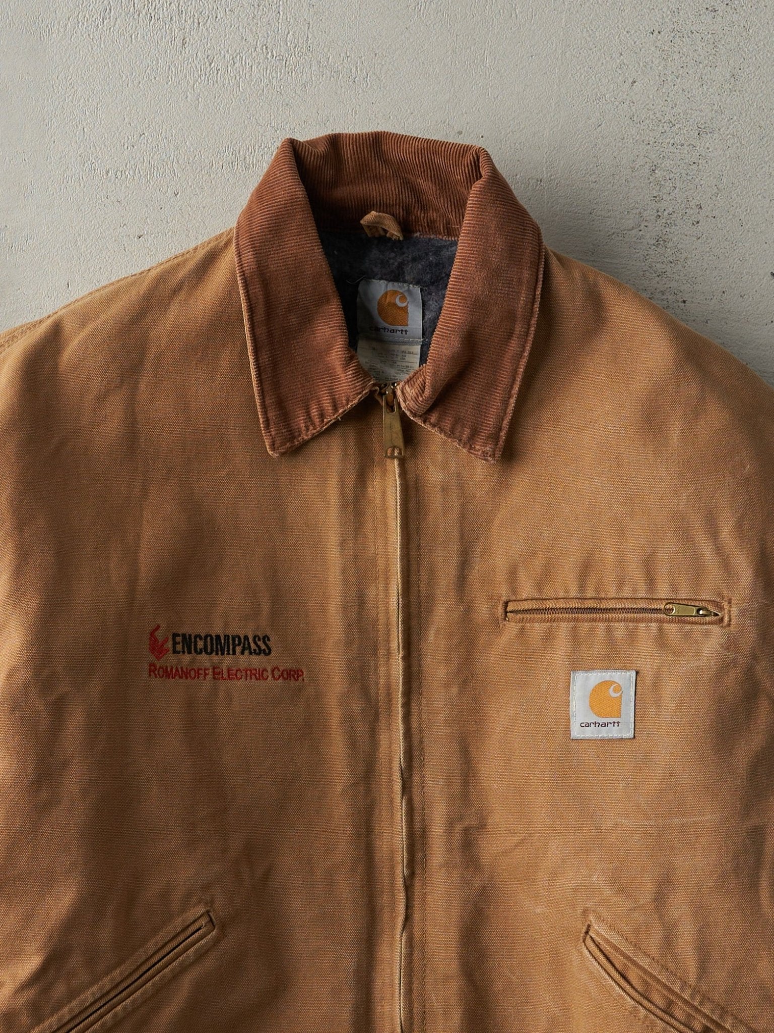 Vintage 90s Camel Carhartt Blanket Lined Detroit Jacket (XL Vintage 90s Camel Carhartt Blanket Lined Detroit Jacket (XL