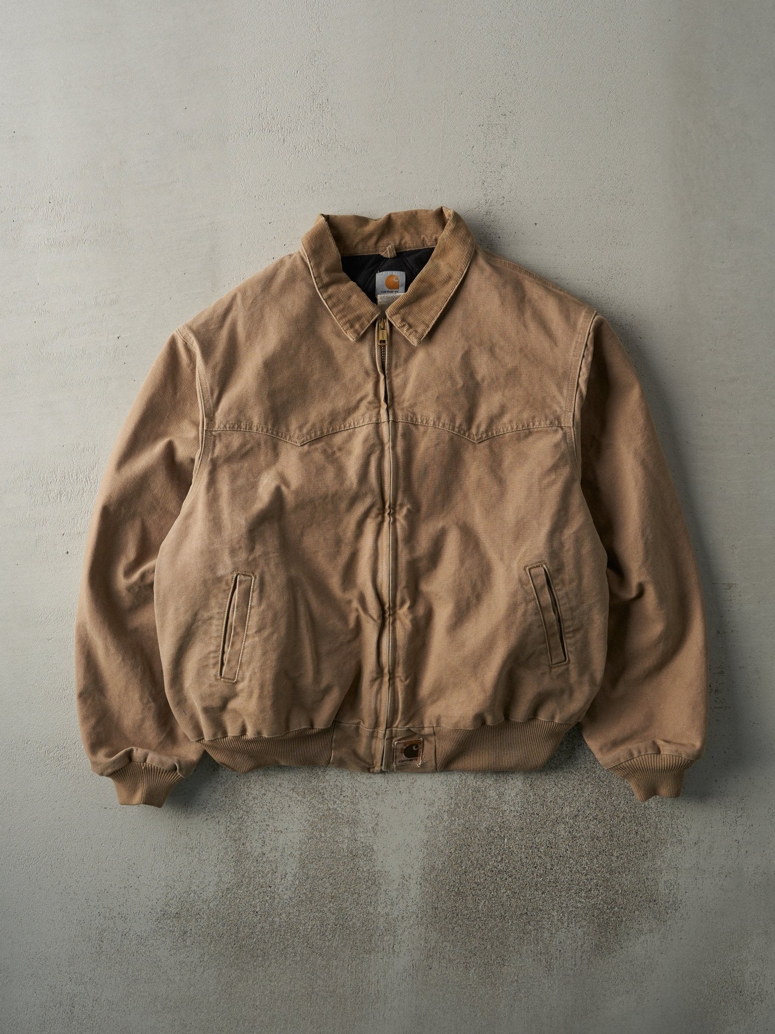 Vintage 90s Beige Carhartt Santa Fe Jacket (XXL)