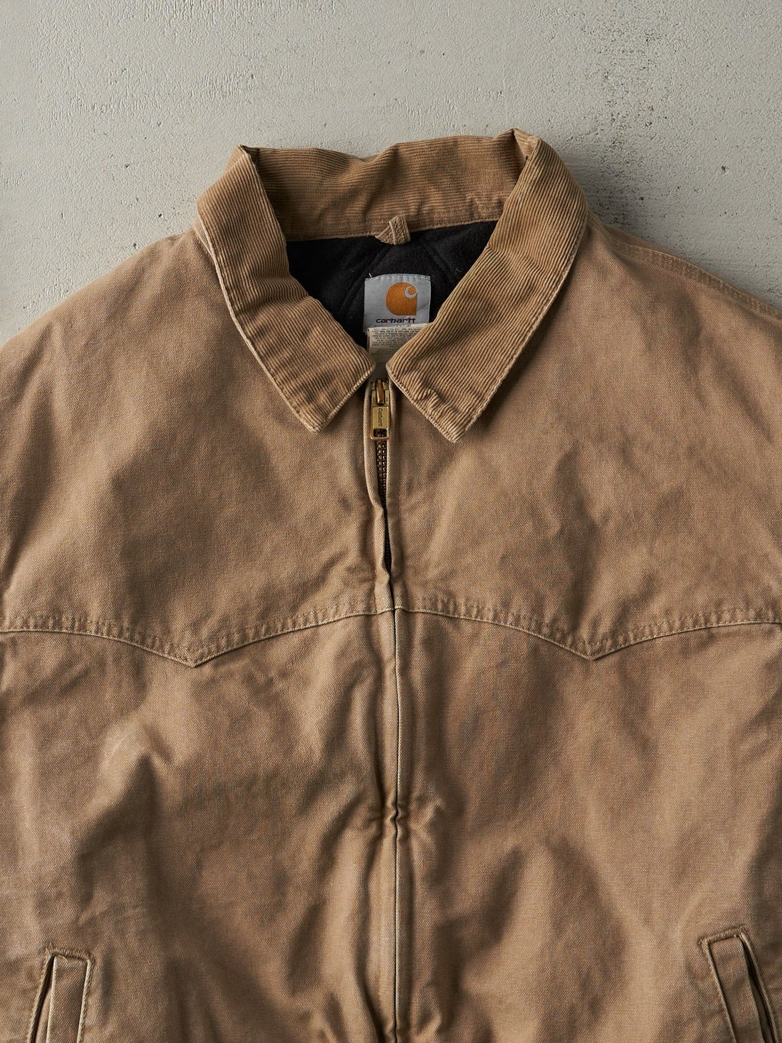 Vintage 90s Beige Carhartt Santa Fe Jacket (XXL)