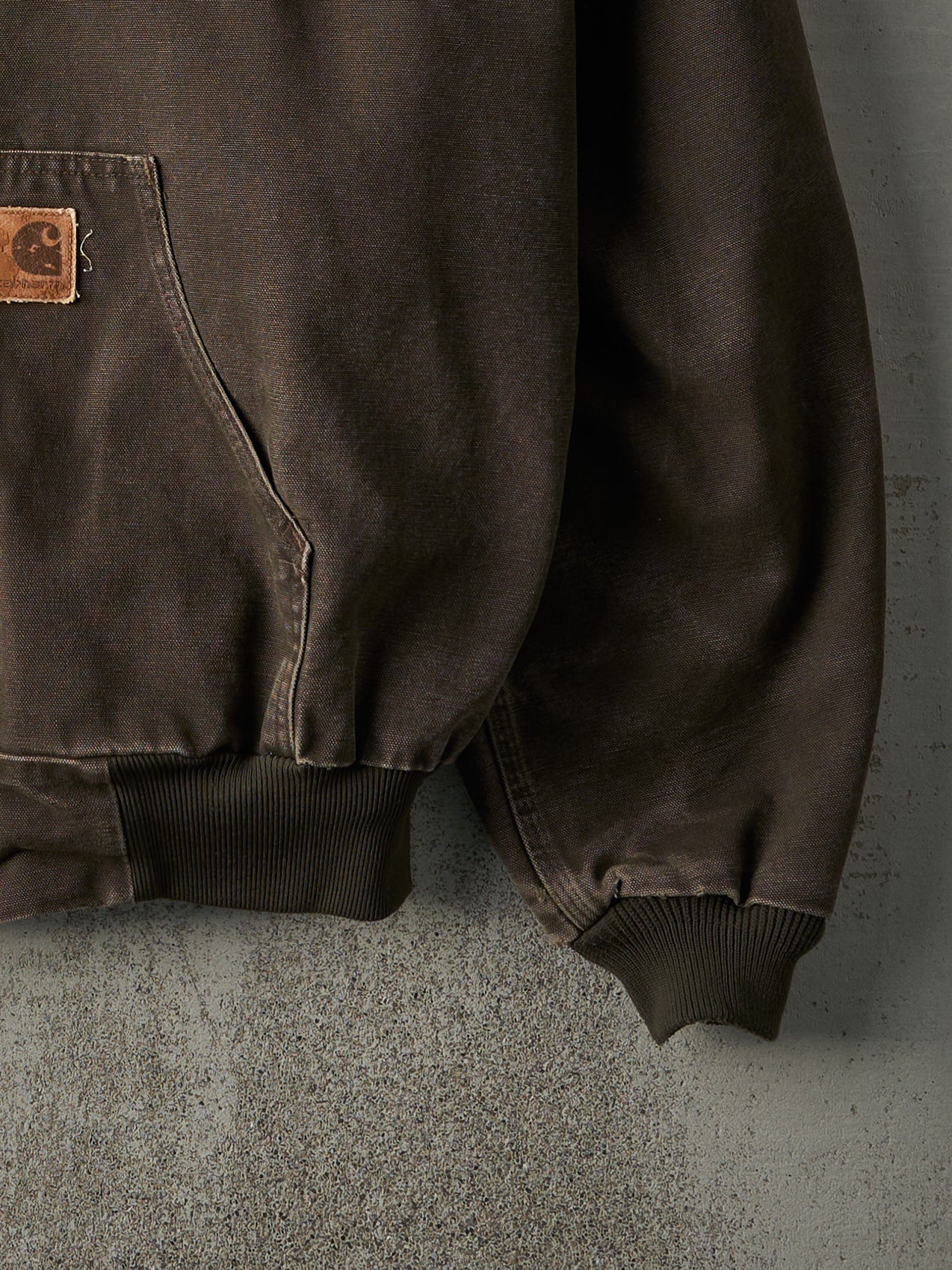 Vintage Y2K Brown Carhartt Hooded Work Jacket (XXXL)