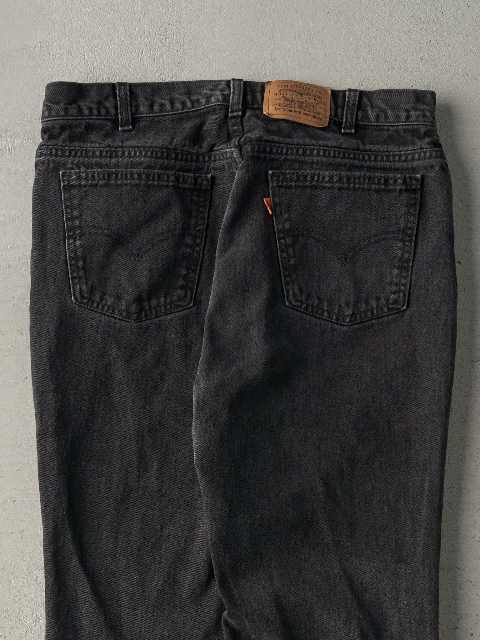Vintage 90s Faded Black Levi's Orange Tab Denim Pants (34x29.5)