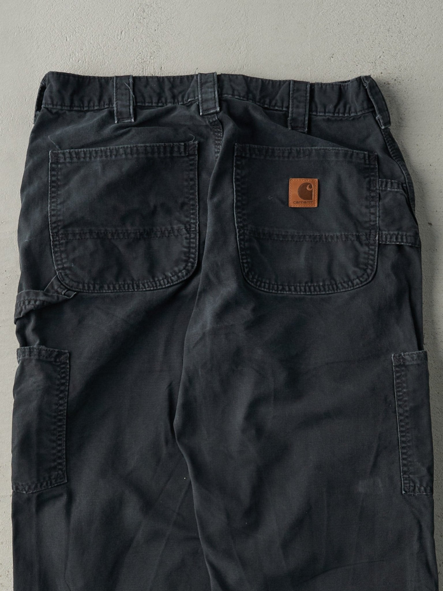 Vintage Y2K Faded Black Carhartt Light Weight Carpenter Pants (31x28.5)