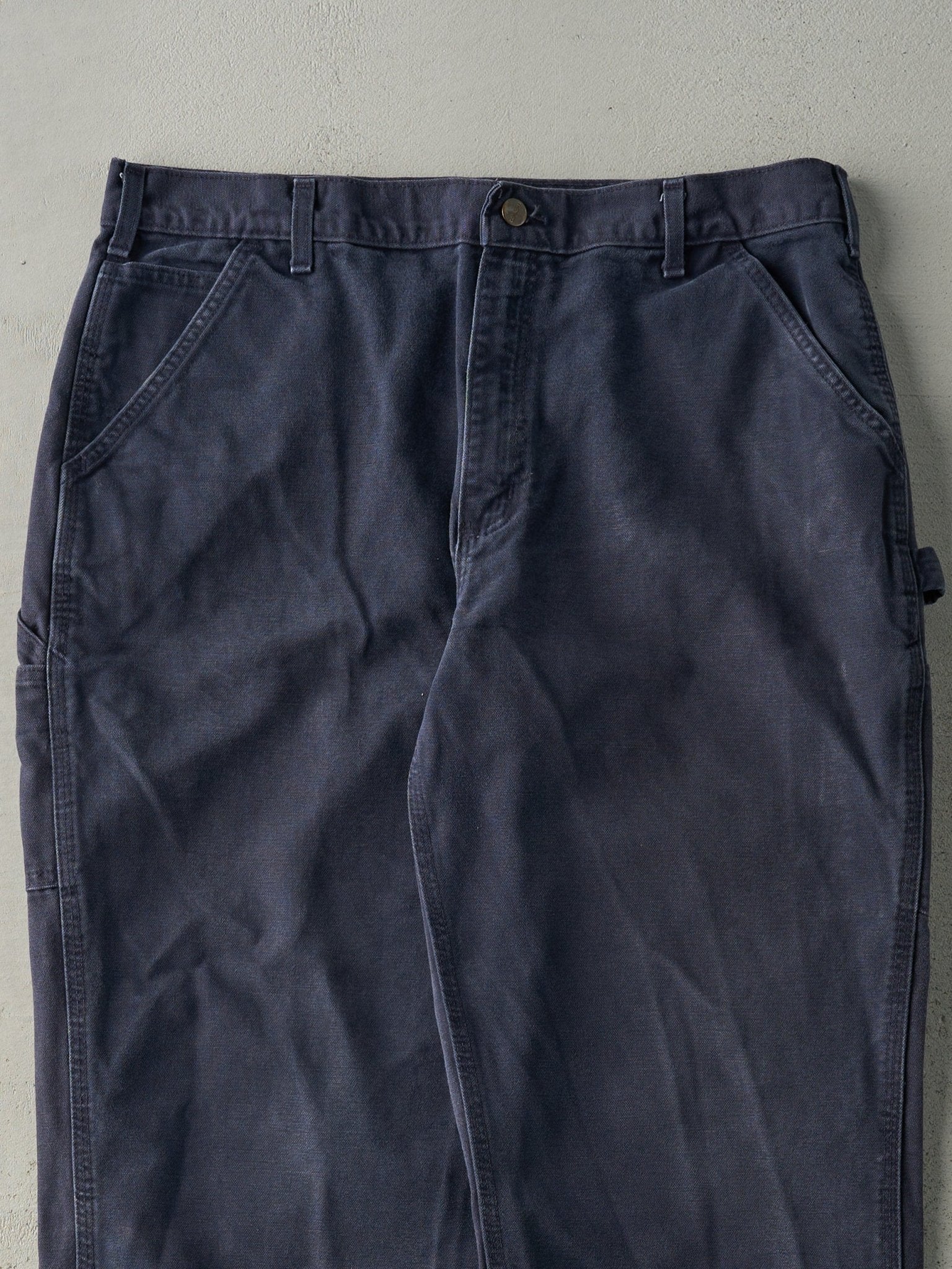 Vintage Y2K Navy Blue Dungaree Fit Carhartt Carpenter Pants (35.5x29.5)