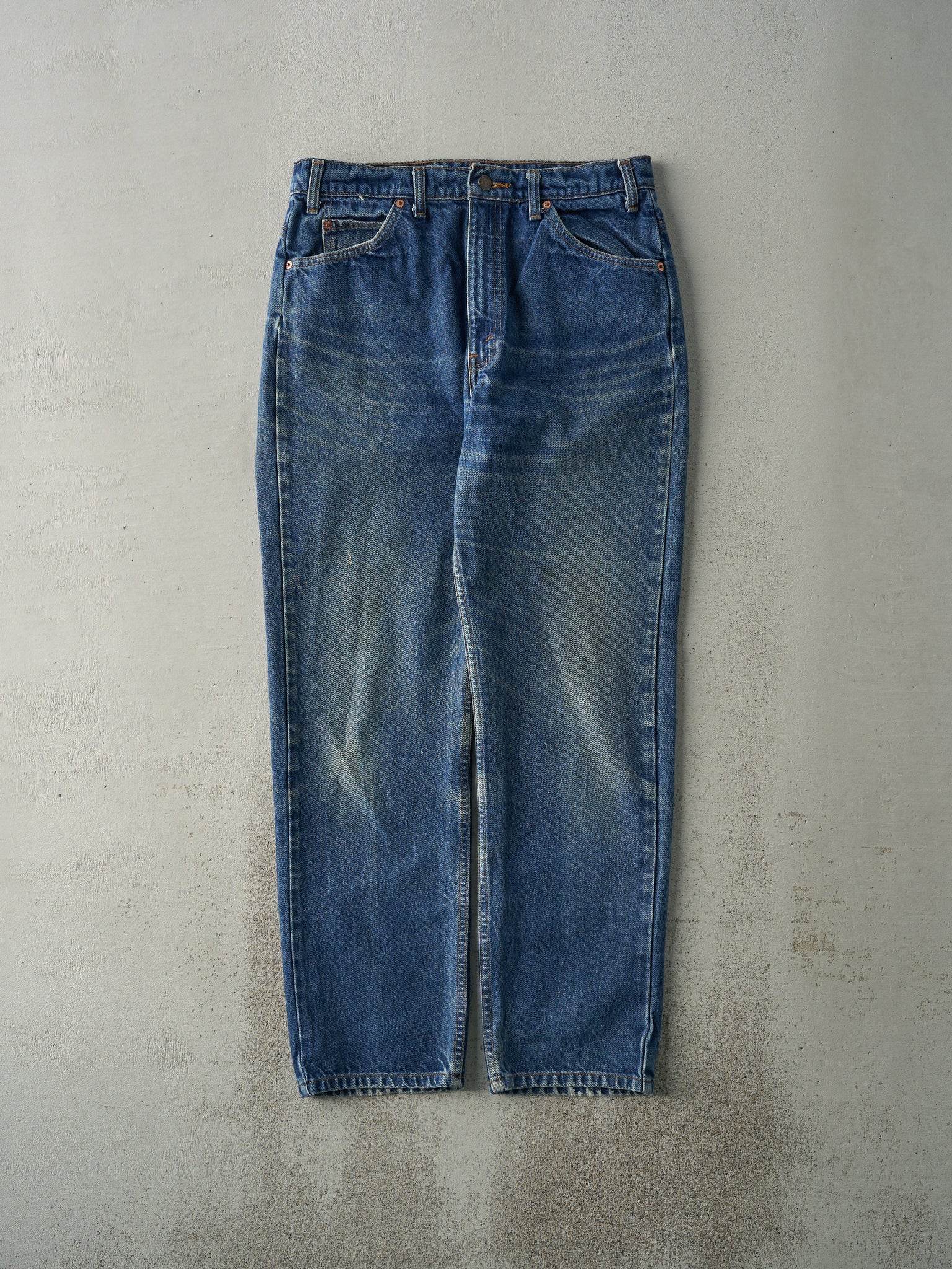 Vintage 80s Mid Wash Levi's 505 Orange Tab Jeans (32x30)