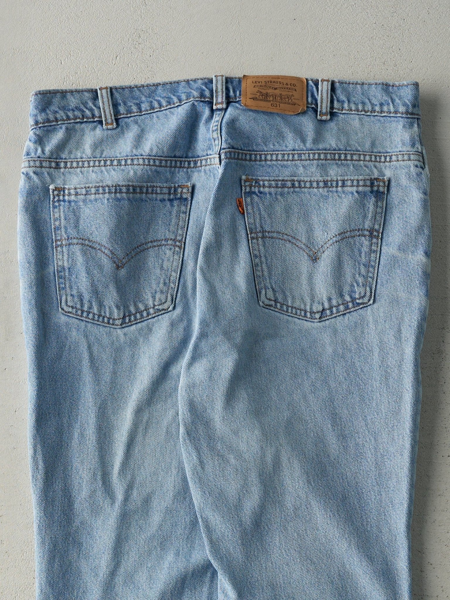 Vintage 80s Light Wash Levi's 631 Orange Tab Jeans (34x30)