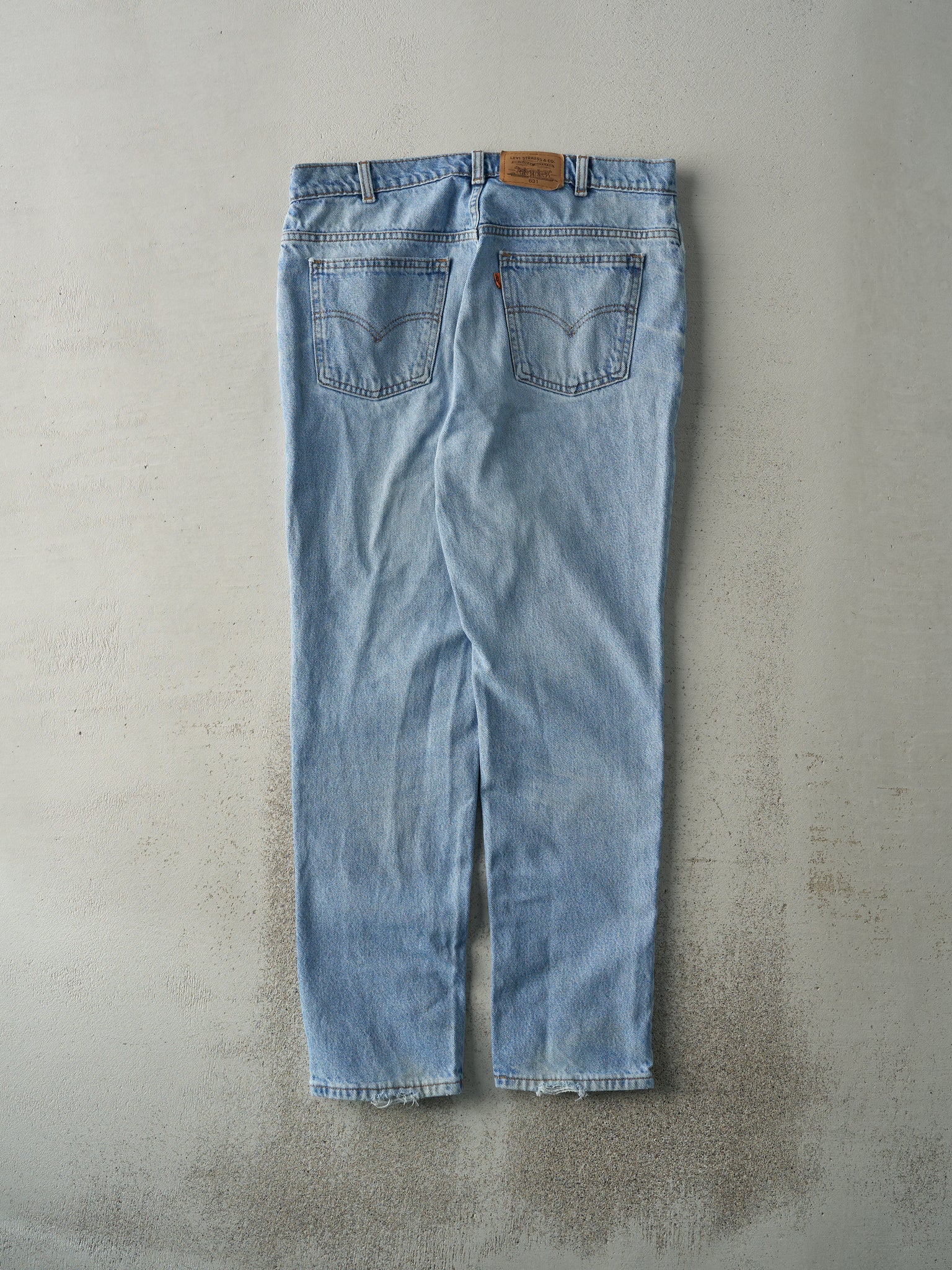 Vintage 80s Light Wash Levi's 631 Orange Tab Jeans (34x30)