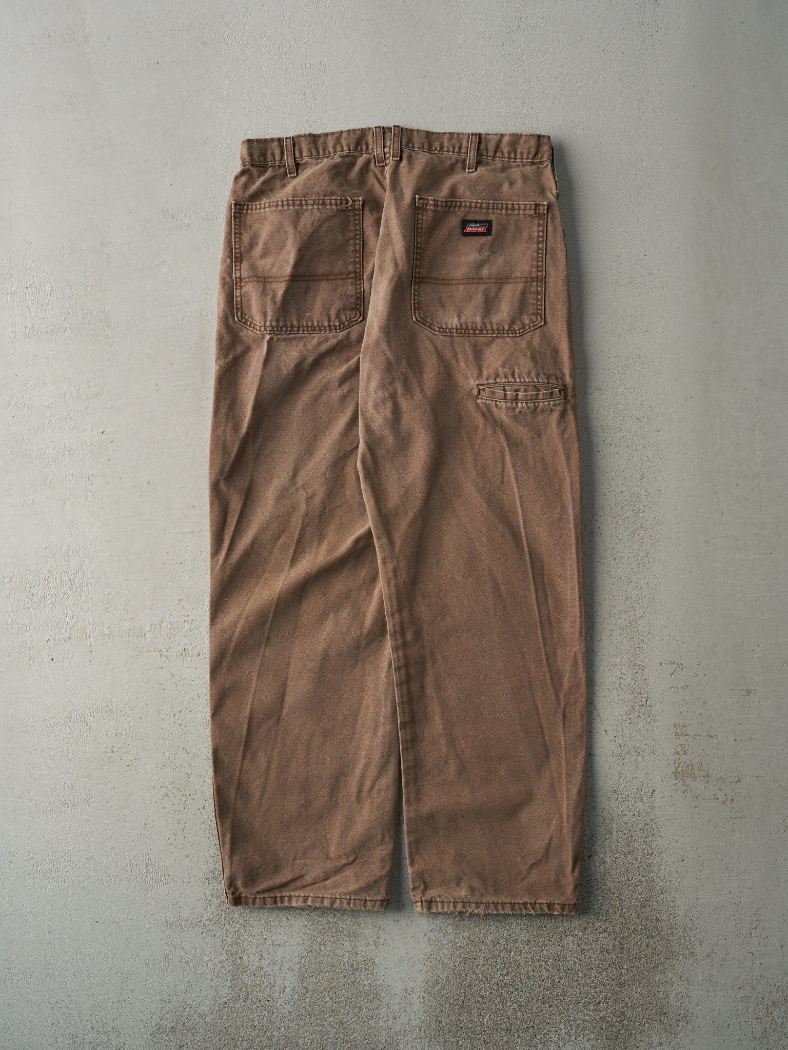 Vintage Y2K Faded Brown Dickies Work Pants (34x29.5)