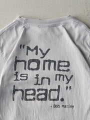 Vintage 07' Grey Bob Marley "My Home Is In My Head" Tee (XS)