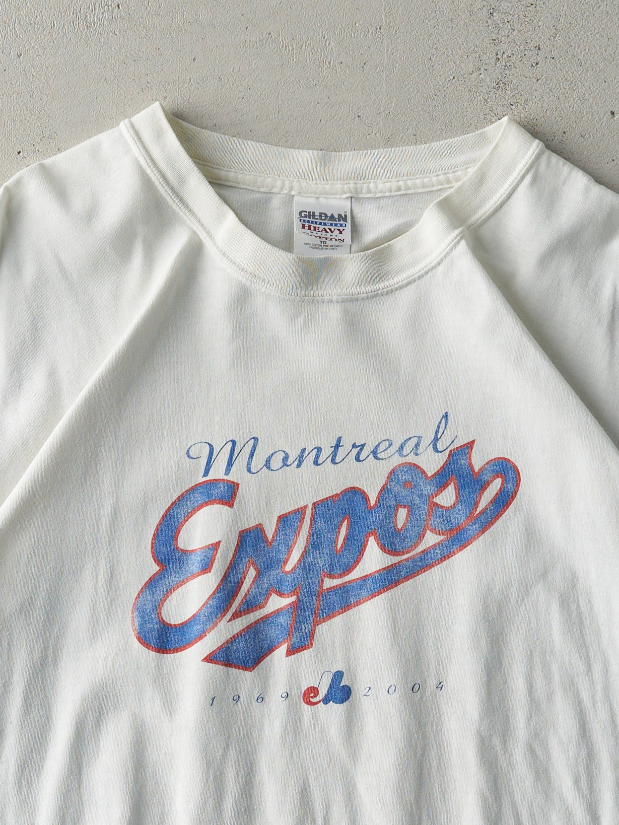 Vintage 04' White Montreal Expos Baseball Tee (M/L)