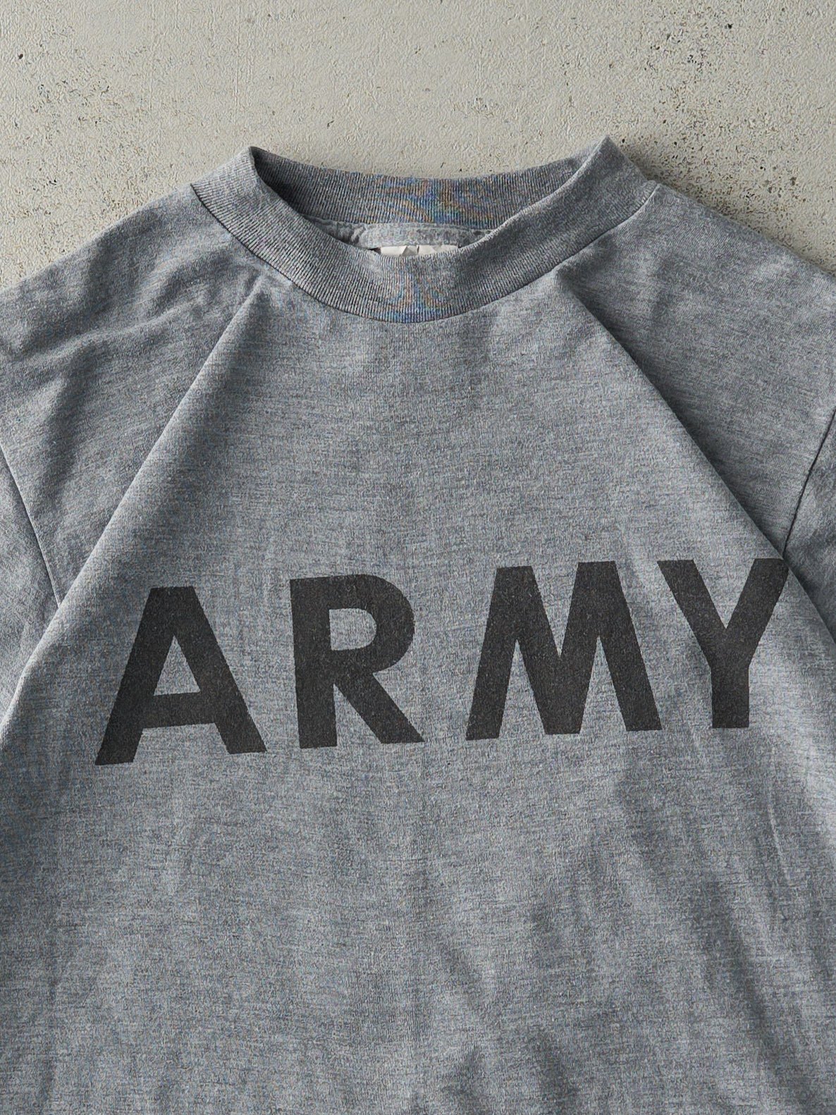 Vintage 90s Grey Army Tee (S)
