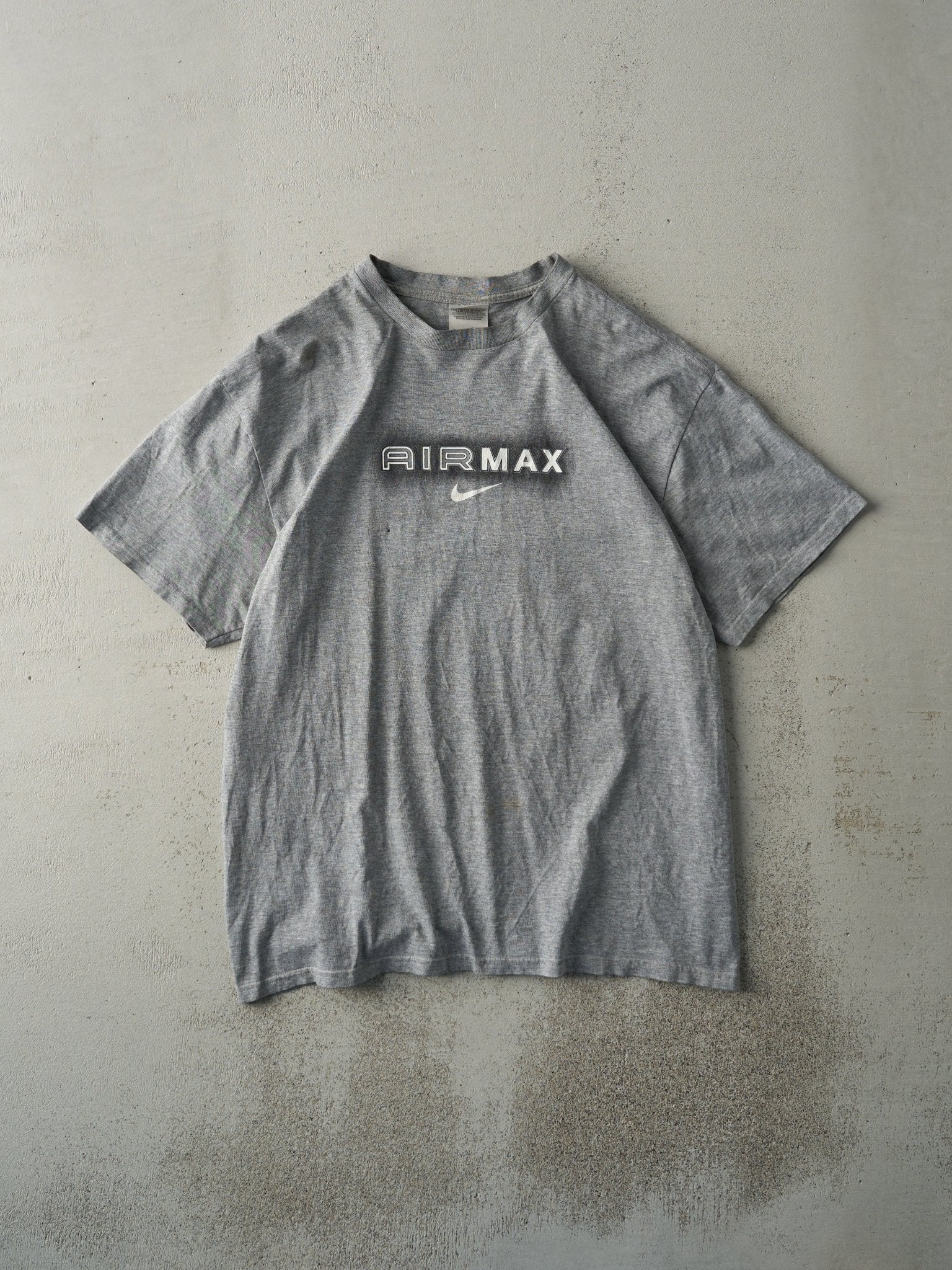 Vintage Y2K Grey Nike AirMax Tee (L)
