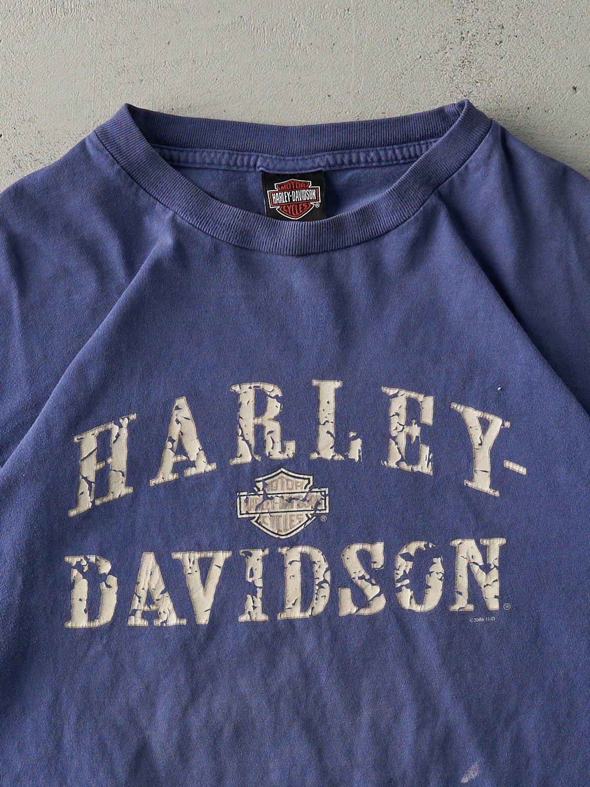 Vintage 06' Royal Blue Orlando Florida Harley Davidson Tee (M)