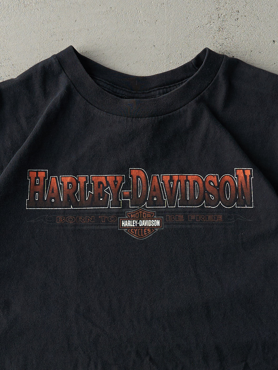 Vintage 09' Harley Black Saskatchewan Canada Harley Davidson Tee (L)