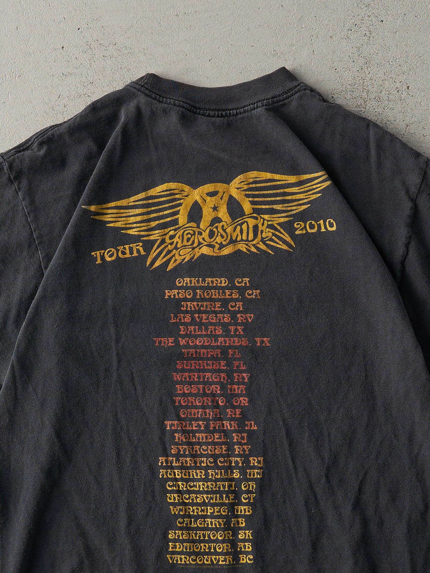 Vintage 10' Black Aerosmith Tour Tee (S)