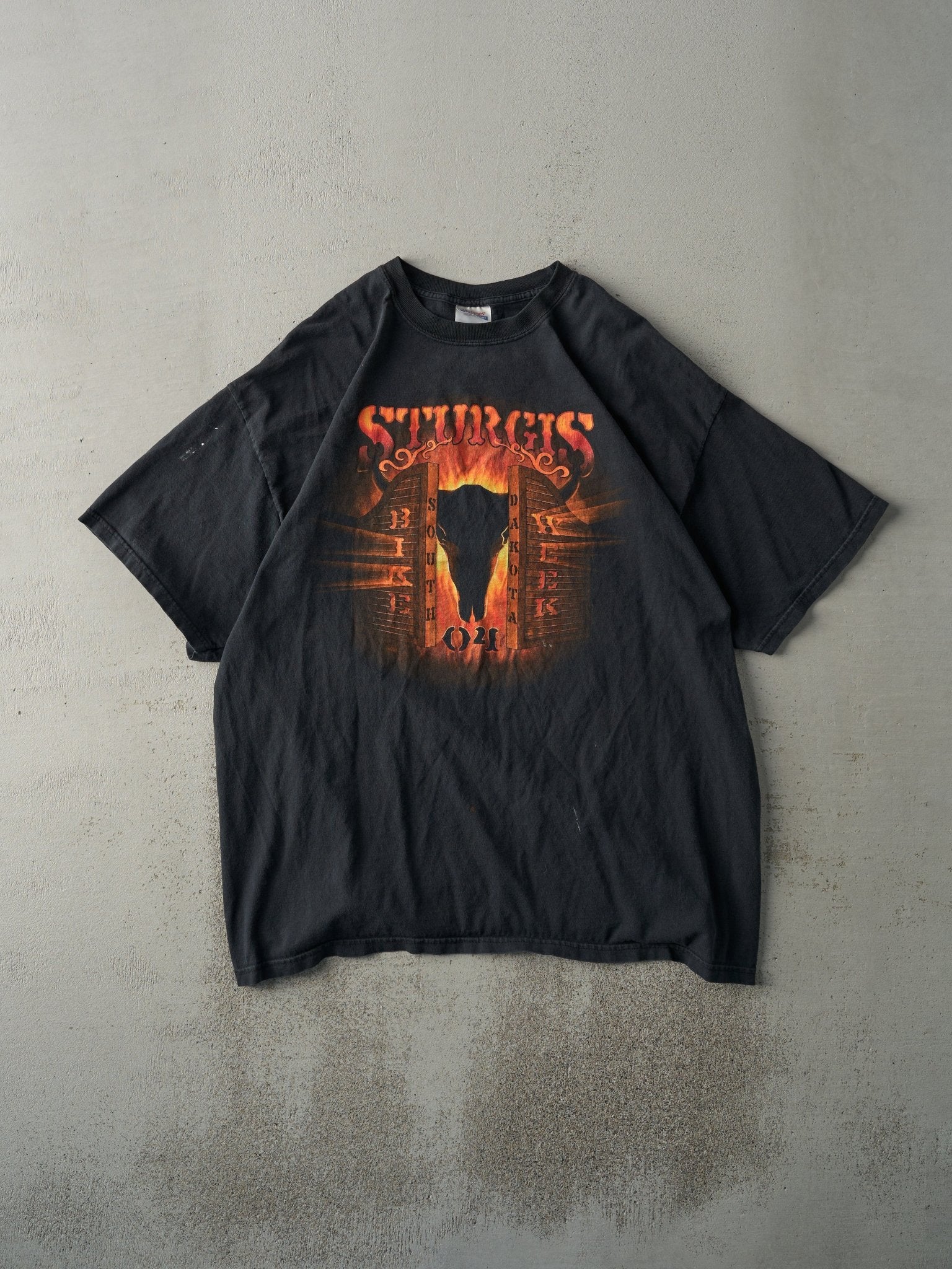 Vintage 04' Black 64th Annual Sturgis Bike Week Tee (L)