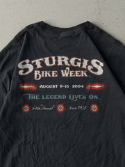 Vintage 04' Black 64th Annual Sturgis Bike Week Tee (L)